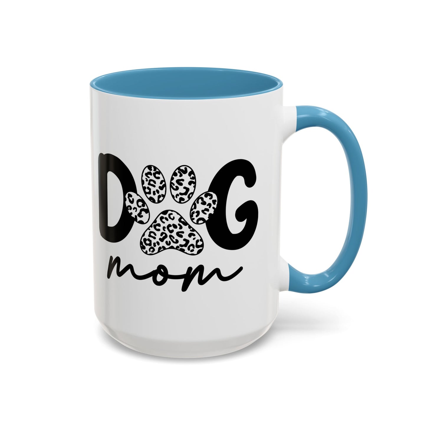 Dog Mom Accent 15oz Coffee Mug - Perfect Gift for Pet Lovers