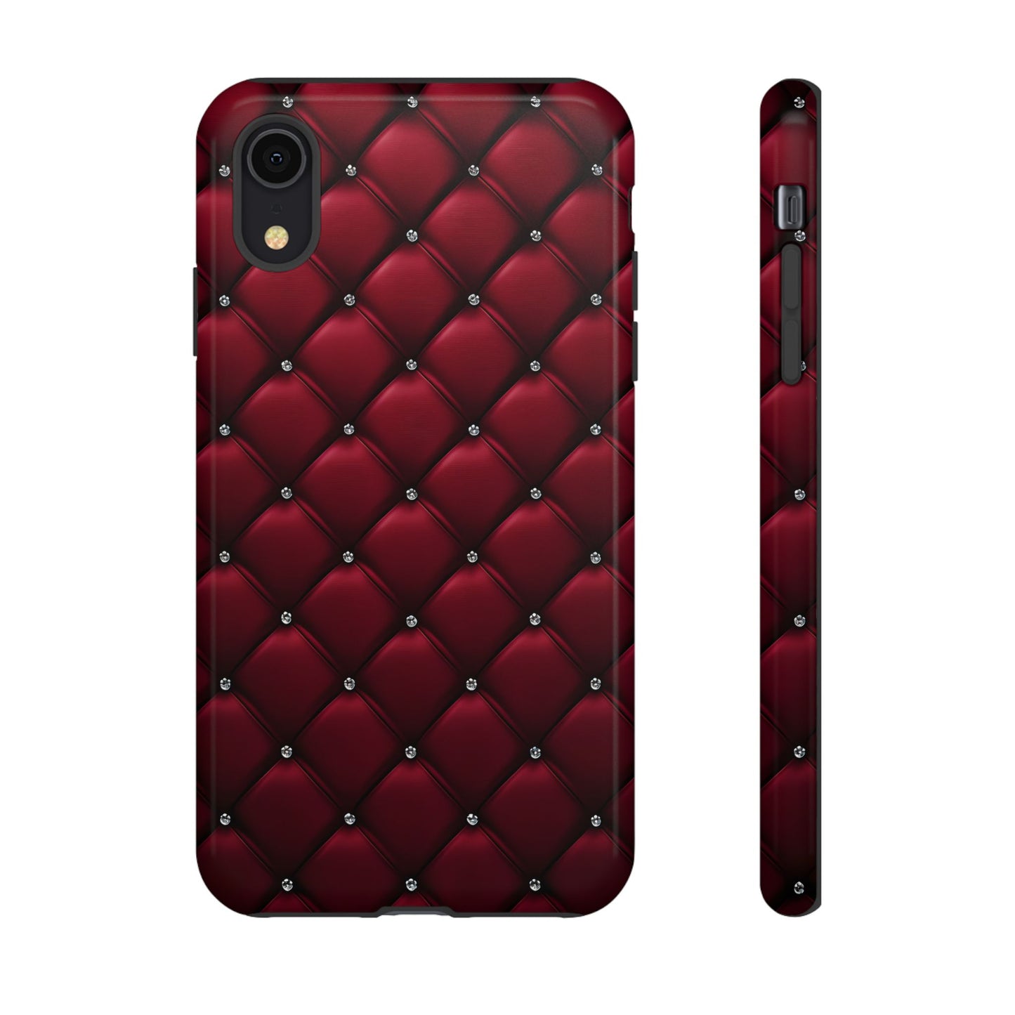 Luxurious Red Leather Phone Case – Stylish Protection for Your Device
