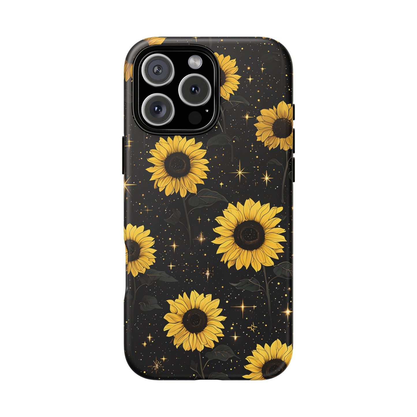 Sunflower Galaxy Tough Case - Durable Phone Cover with Floral Design