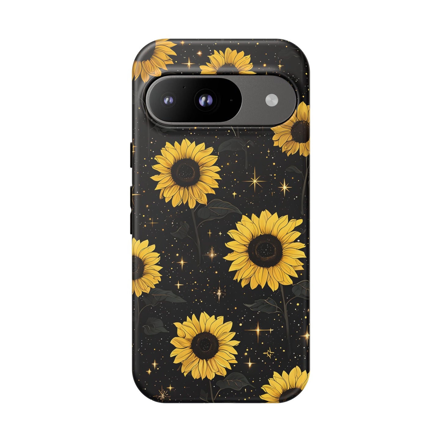 Sunflower Galaxy Tough Case - Durable Phone Cover with Floral Design