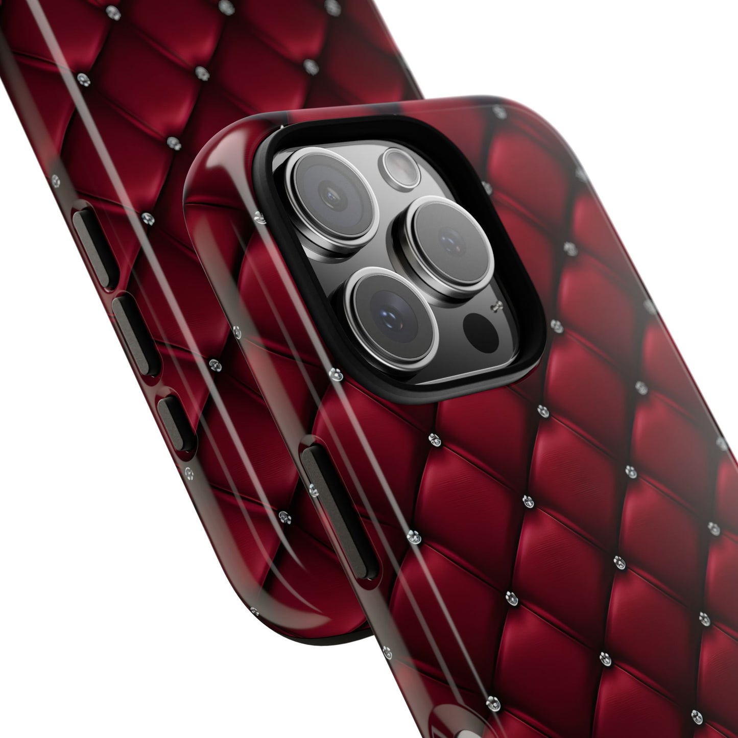 Luxurious Red Leather Phone Case – Stylish Protection for Your Device