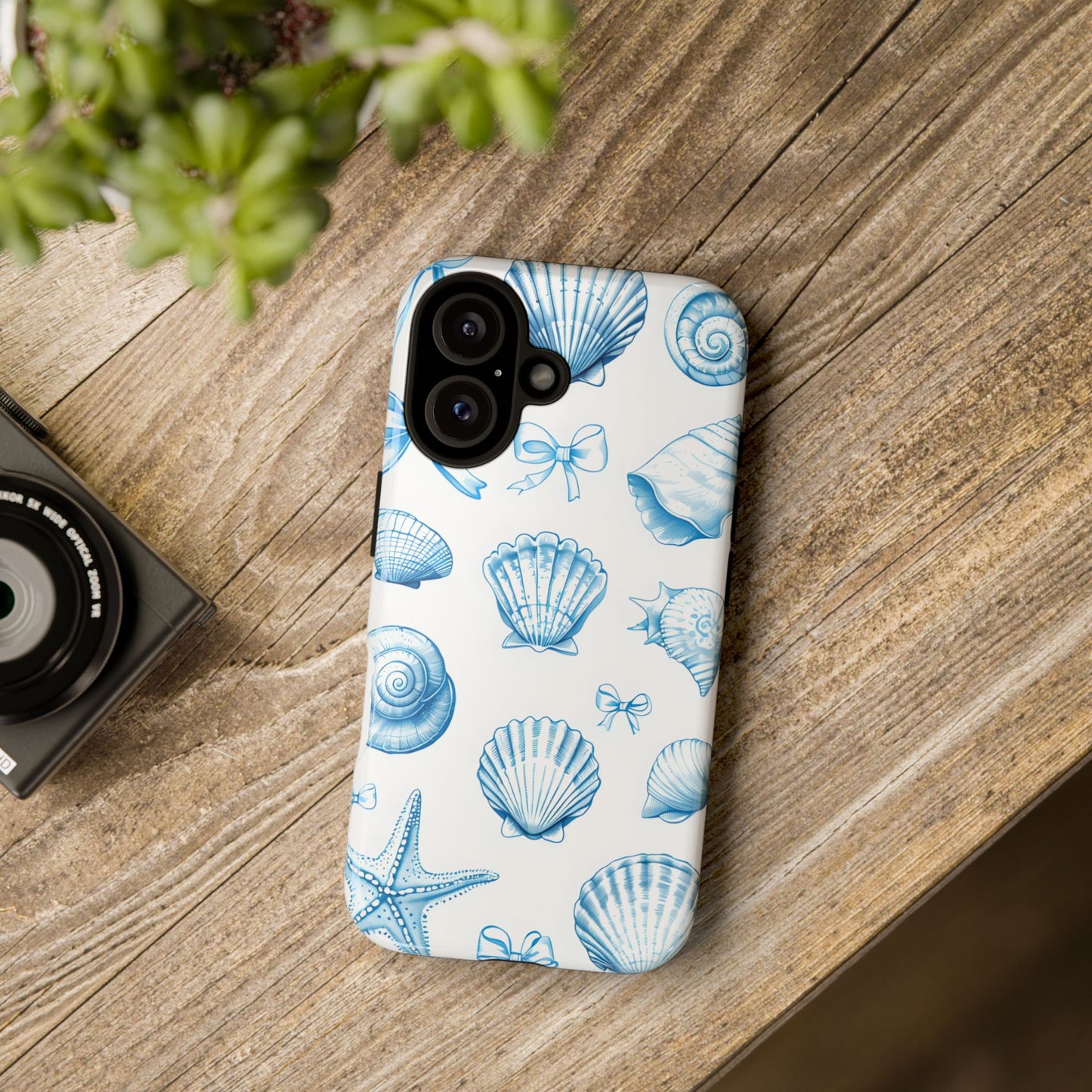 Coquette-Coastal Ocean-Themed Phone Case - Seashell and Starfish Design