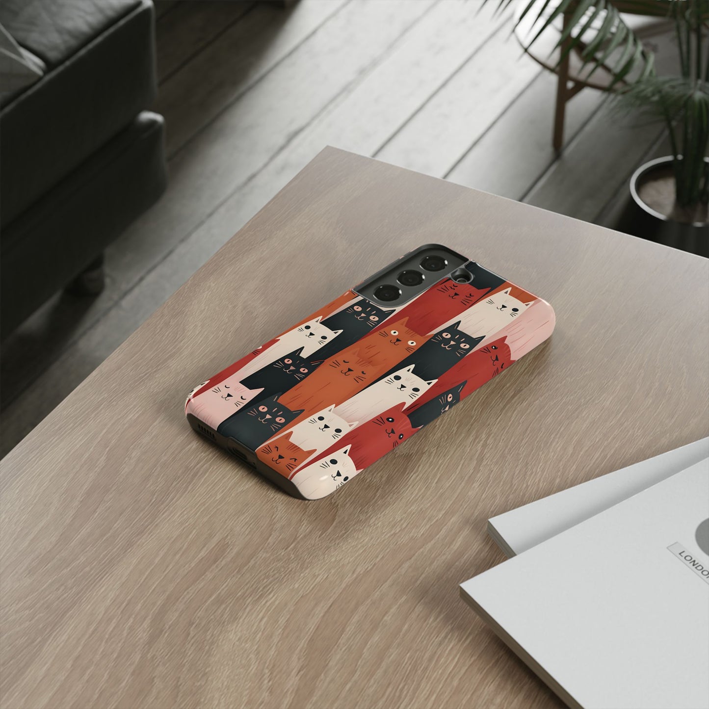 Playful Cat Phone Case - Tough & Stylish Purrfect for Cat Lovers