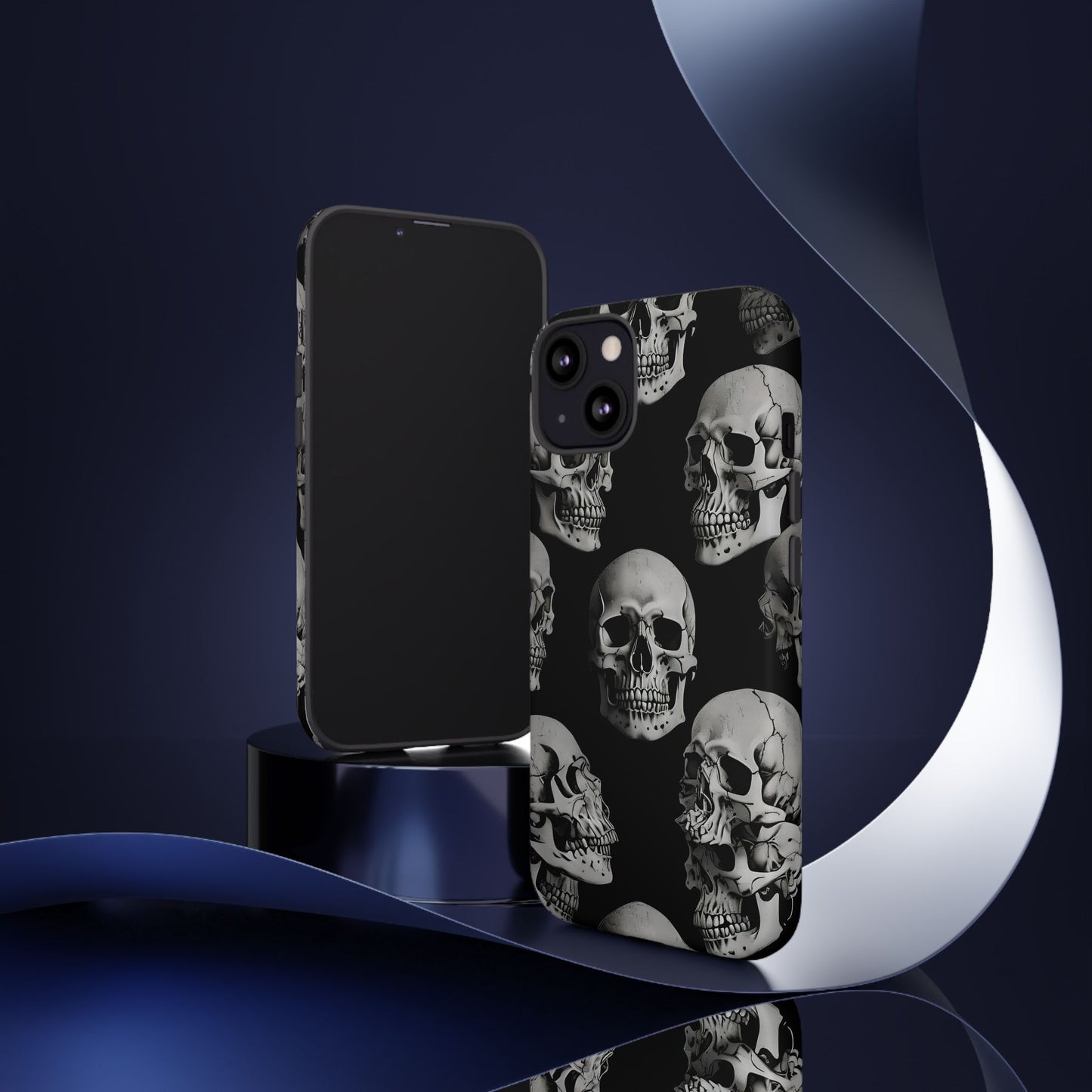 Skull Print Phone Case - Tough Cases for Bold Style