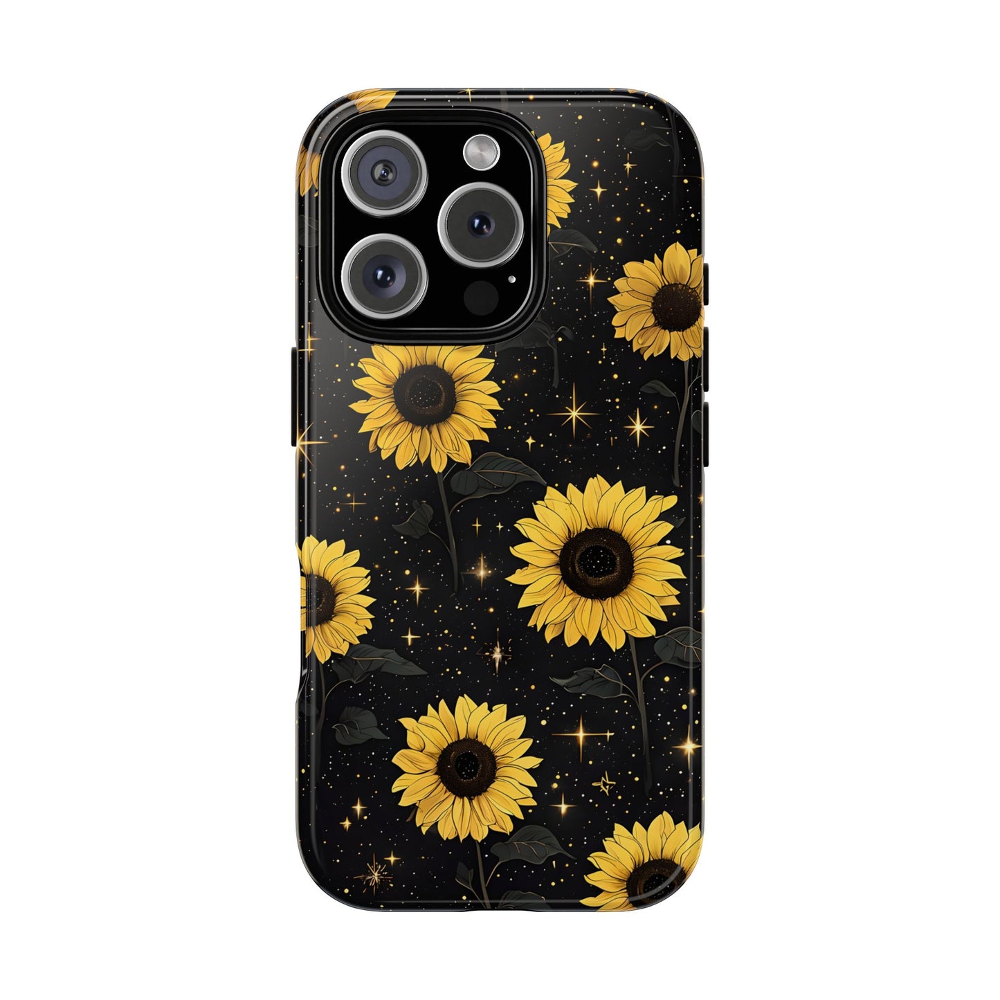 Sunflower Galaxy Tough Case - Durable Phone Cover with Floral Design