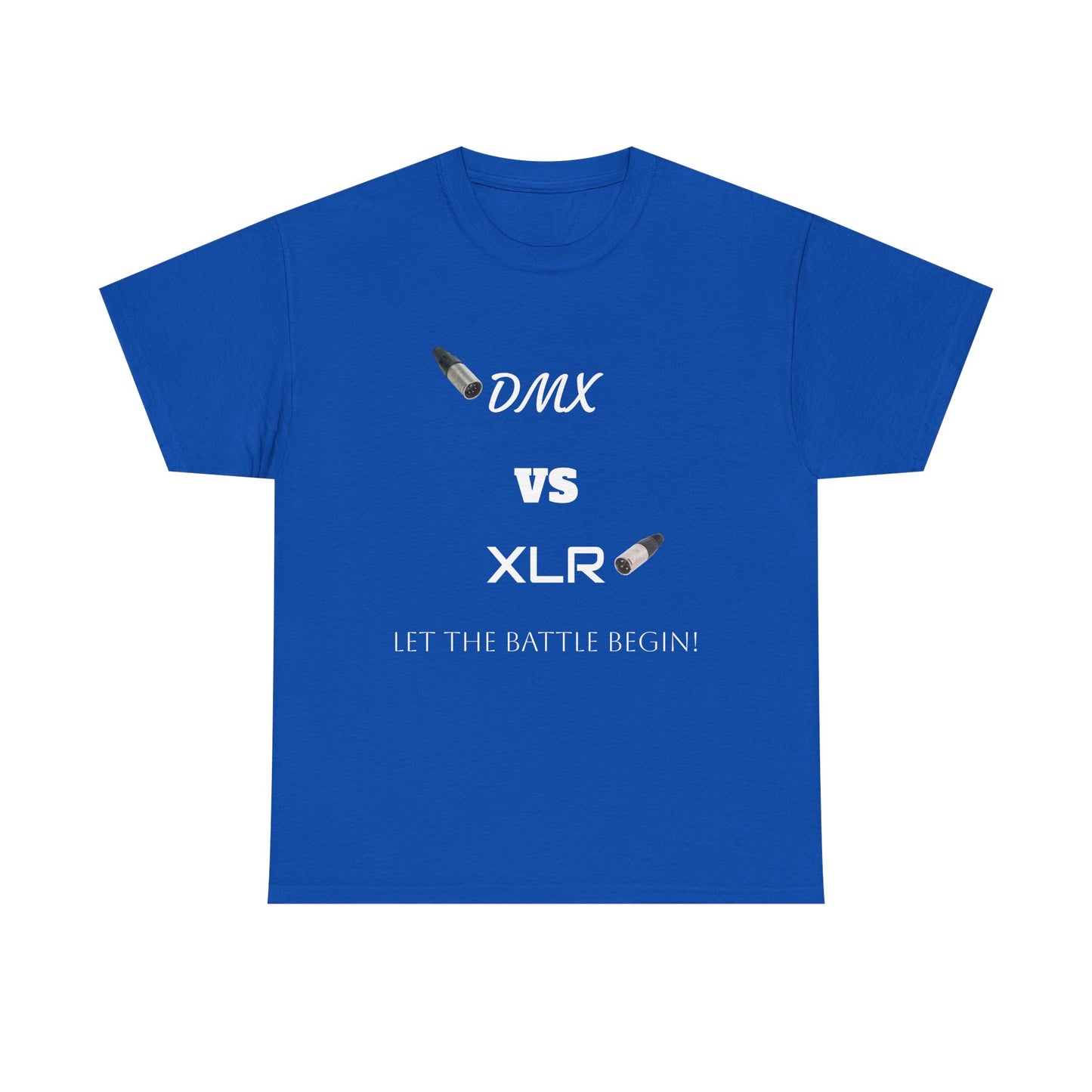 DMX vs XLR Battle Graphic Unisex Heavy Cotton Tee
