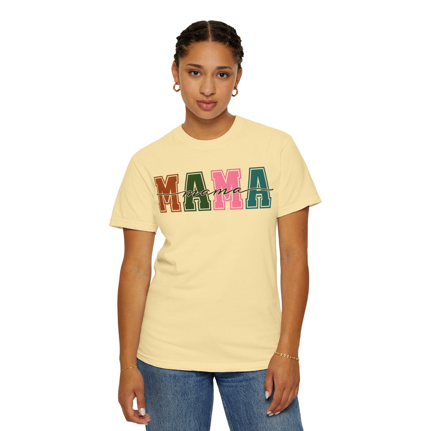 Mama Graphic Unisex Garment-Dyed T-Shirt - Perfect Gift for Moms