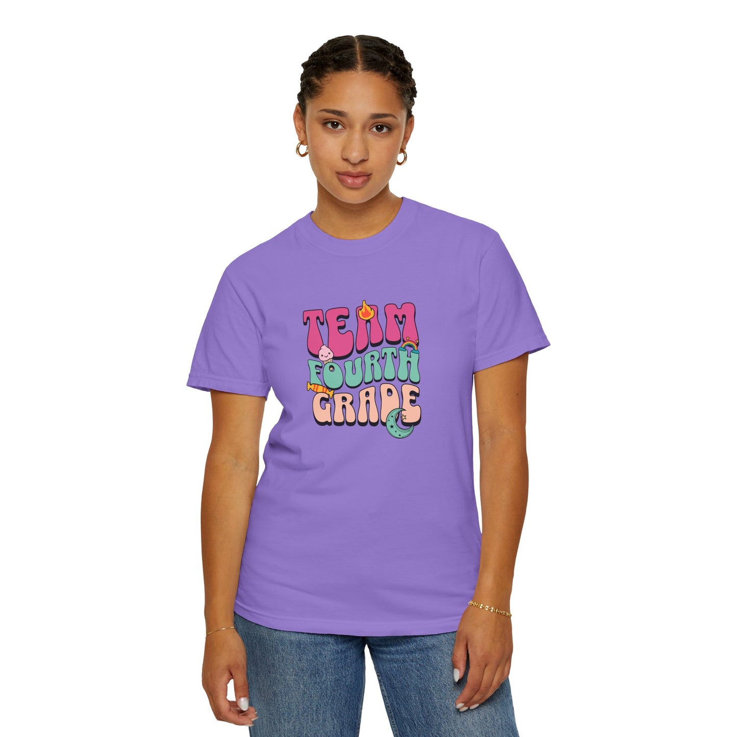PERSONALIZED! Team Fourth Grade T-Shirt | Unisex Garment-Dyed Tee for Kids