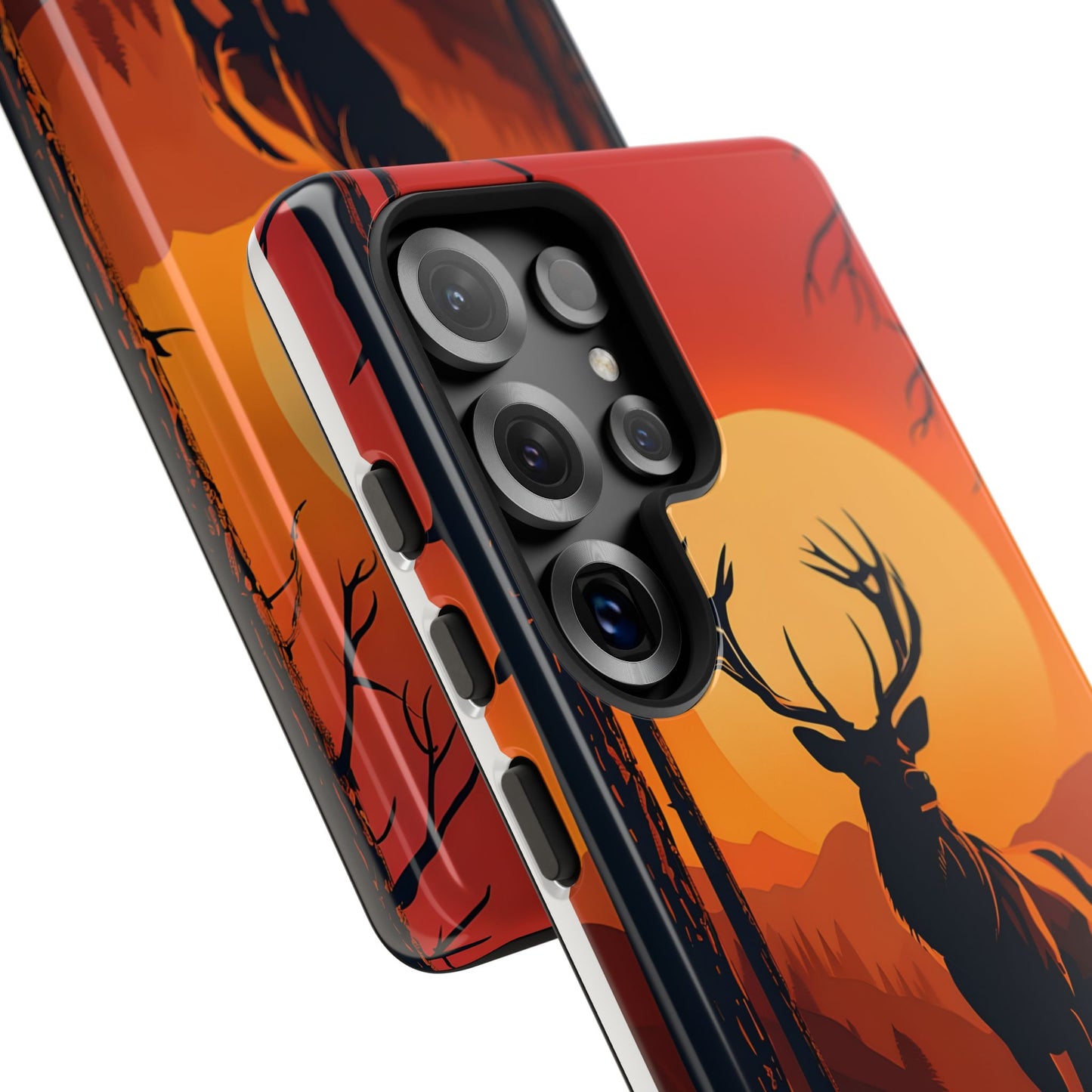 Wildlife Phone Case - Stag and Sunset Design for Nature Lovers