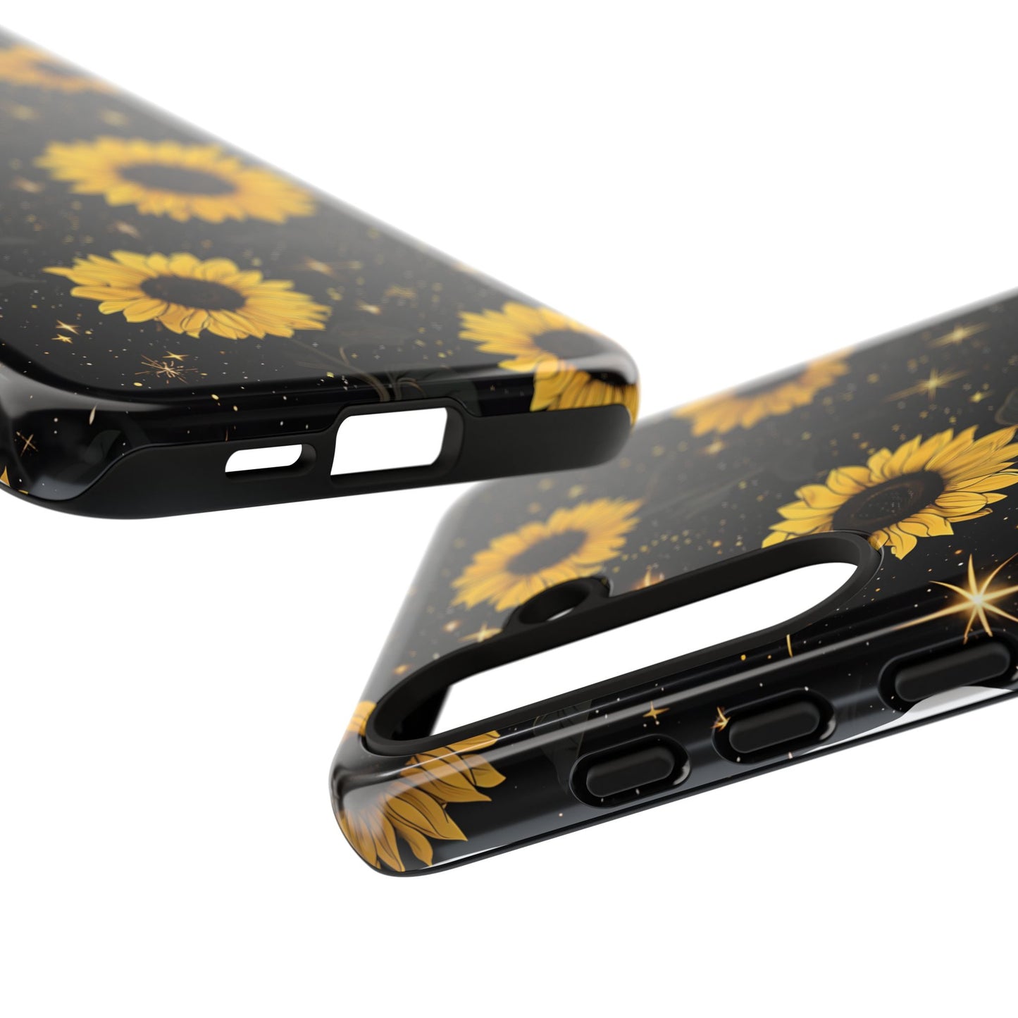 Sunflower Galaxy Tough Case - Durable Phone Cover with Floral Design