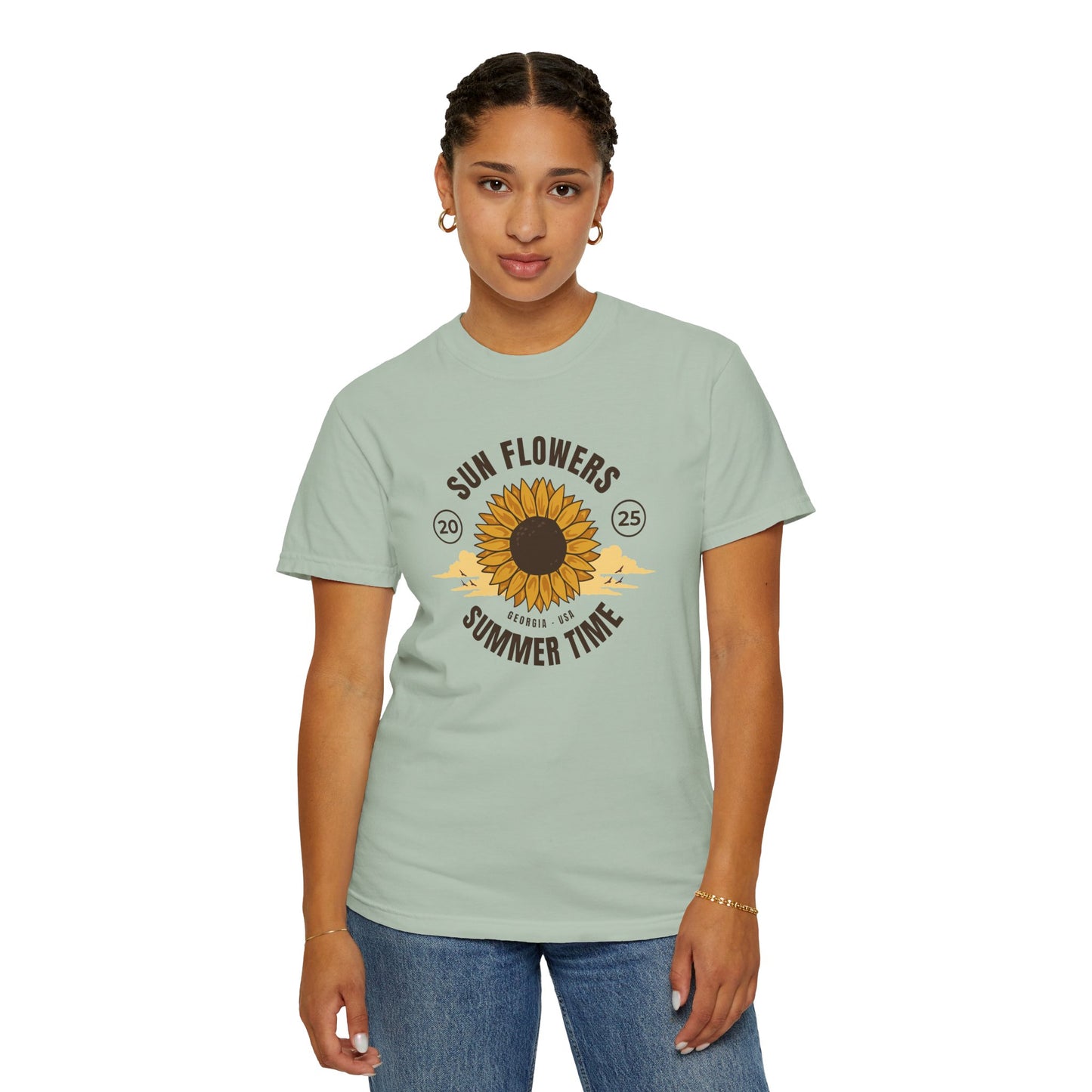 Sunflower Summer Time Unisex T-Shirt PERSONALIZED