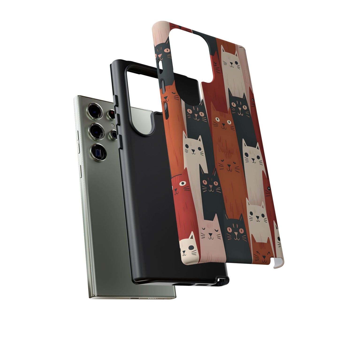 Playful Cat Phone Case - Tough & Stylish Purrfect for Cat Lovers