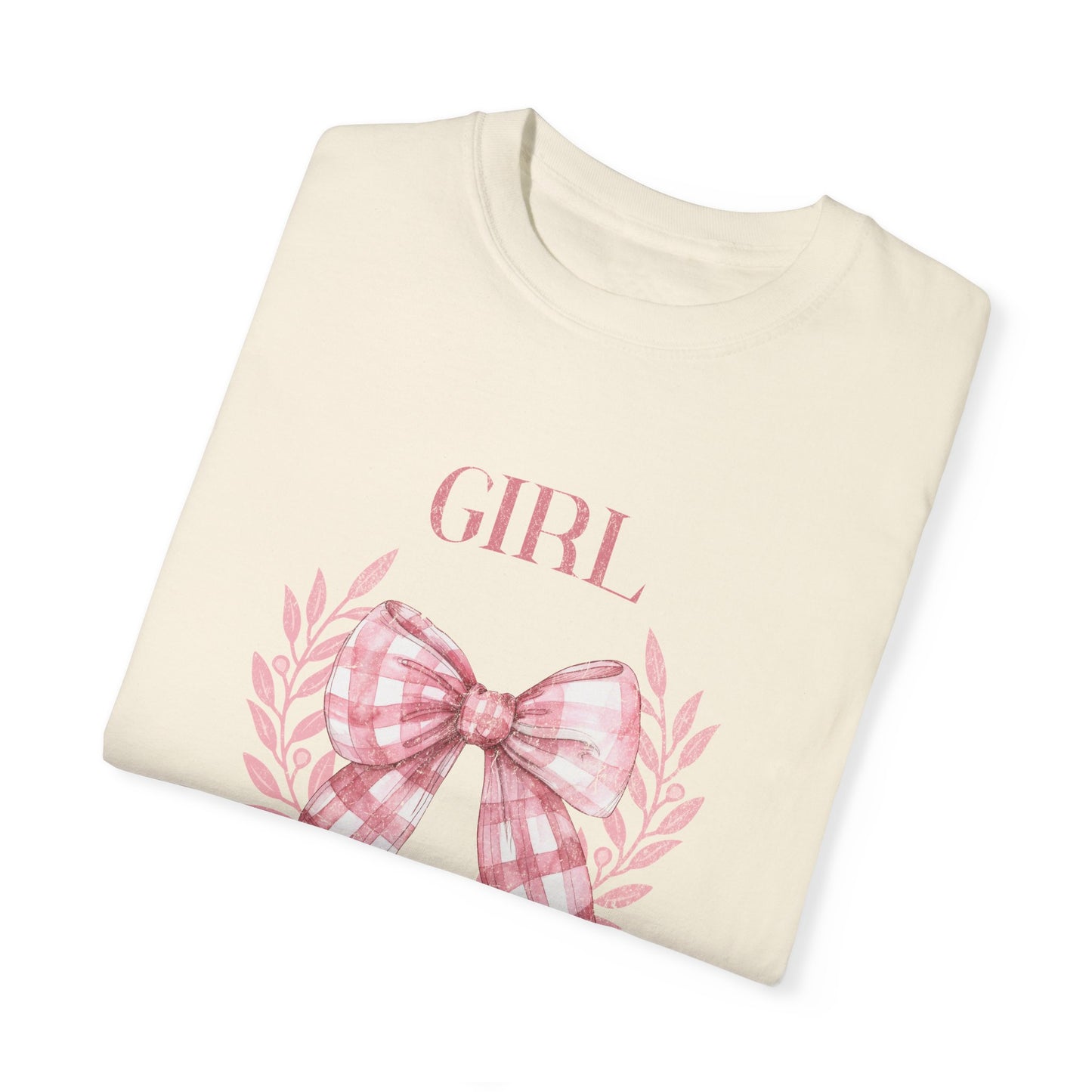 Girl Mama T-Shirt | Floral Bow Design | Perfect for Mother's Day Coquette