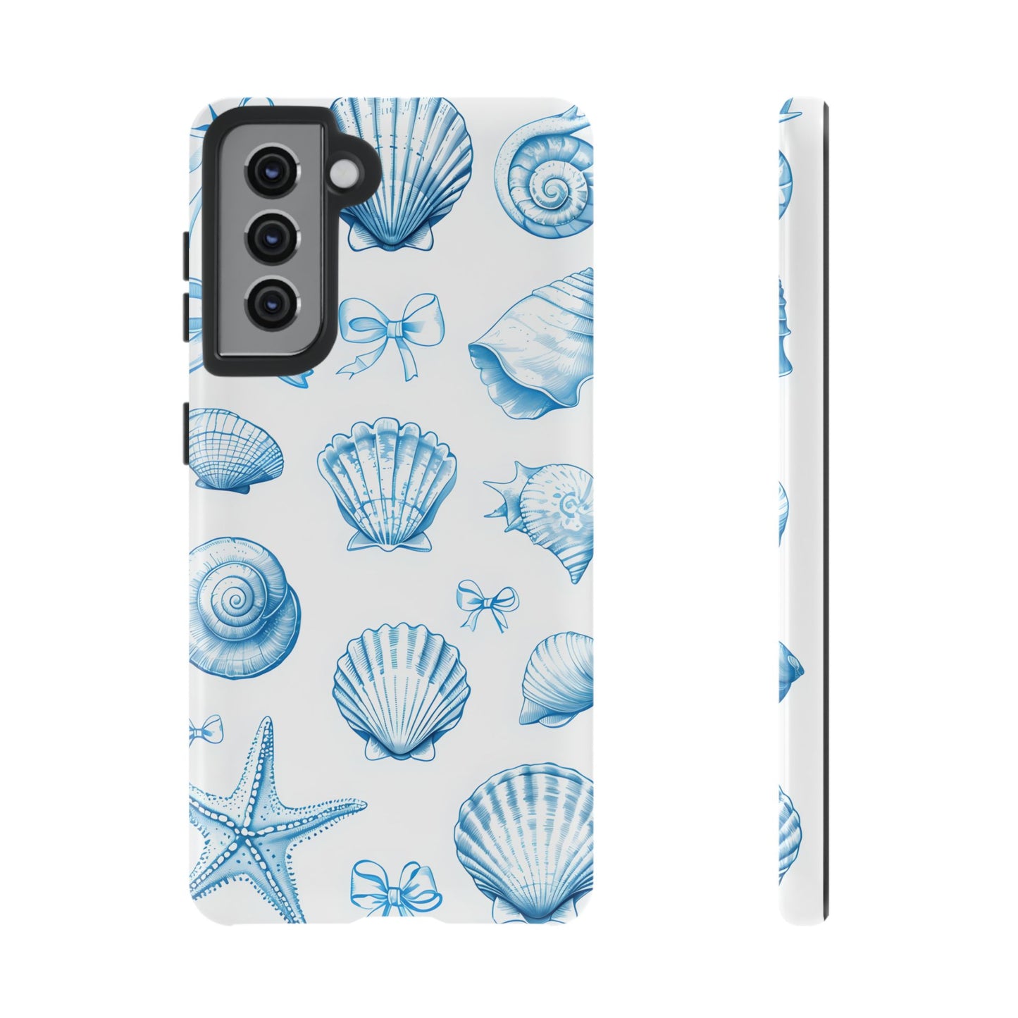 Coquette-Coastal Ocean-Themed Phone Case - Seashell and Starfish Design