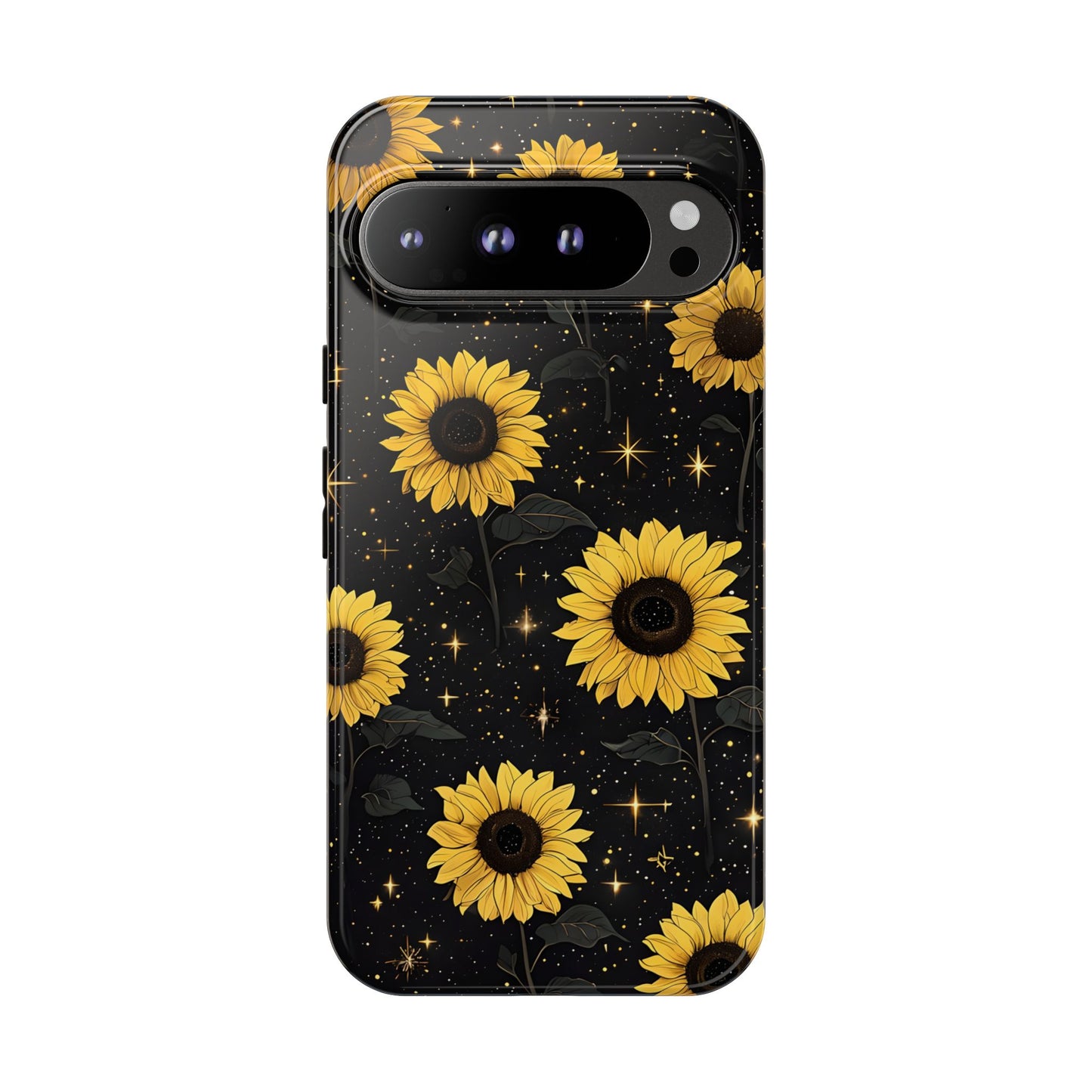 Sunflower Galaxy Tough Case - Durable Phone Cover with Floral Design