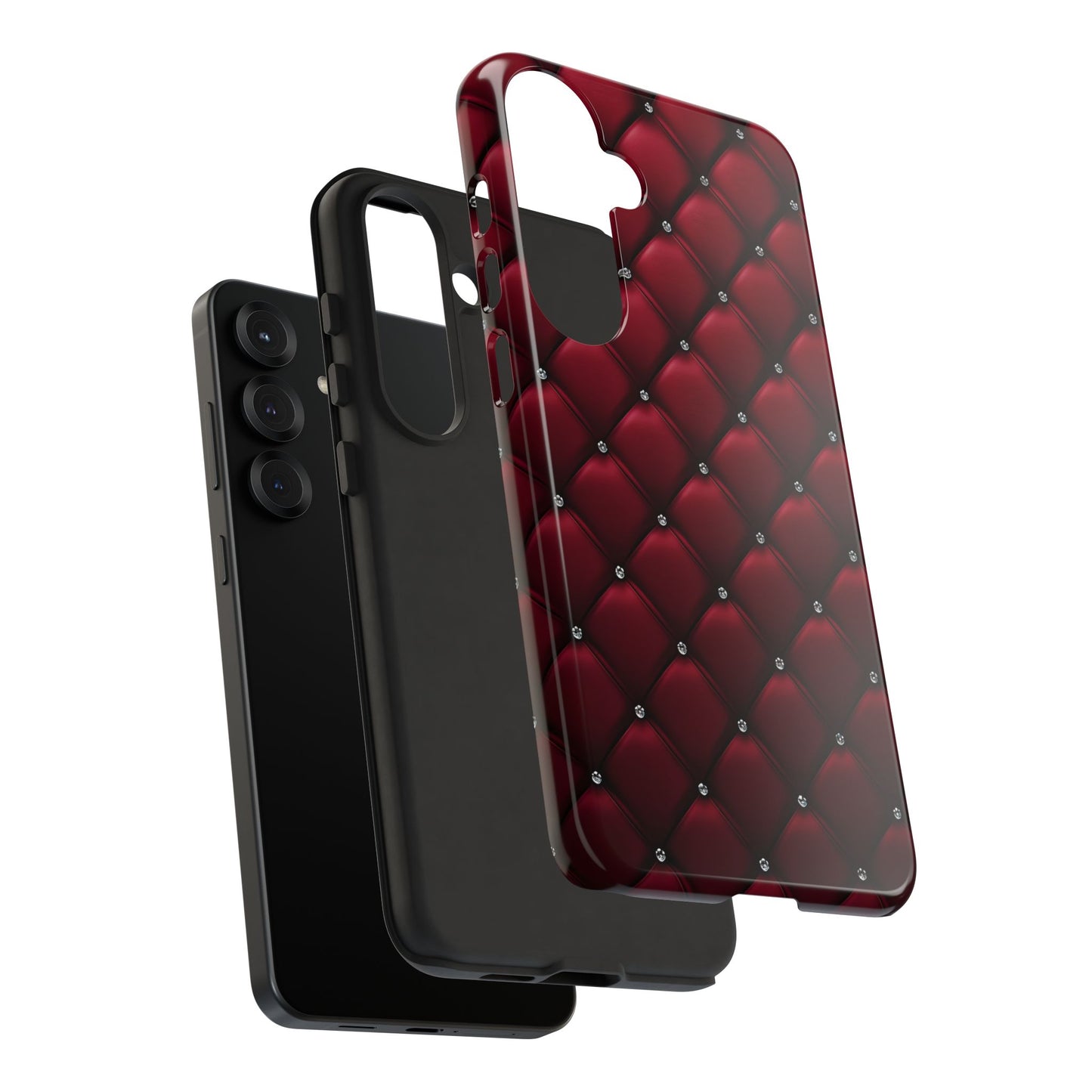 Luxurious Red Leather Phone Case – Stylish Protection for Your Device
