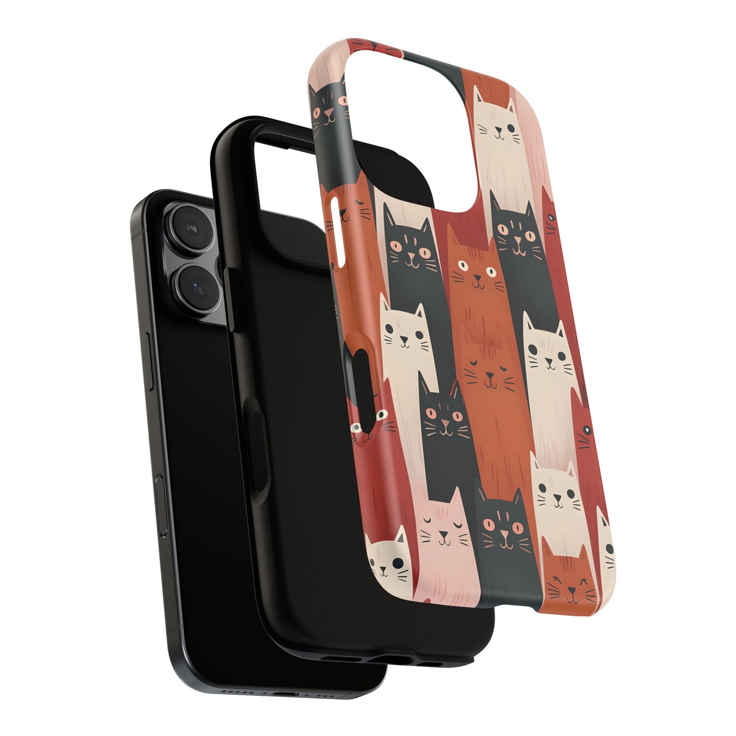 Playful Cat Phone Case - Tough & Stylish Purrfect for Cat Lovers