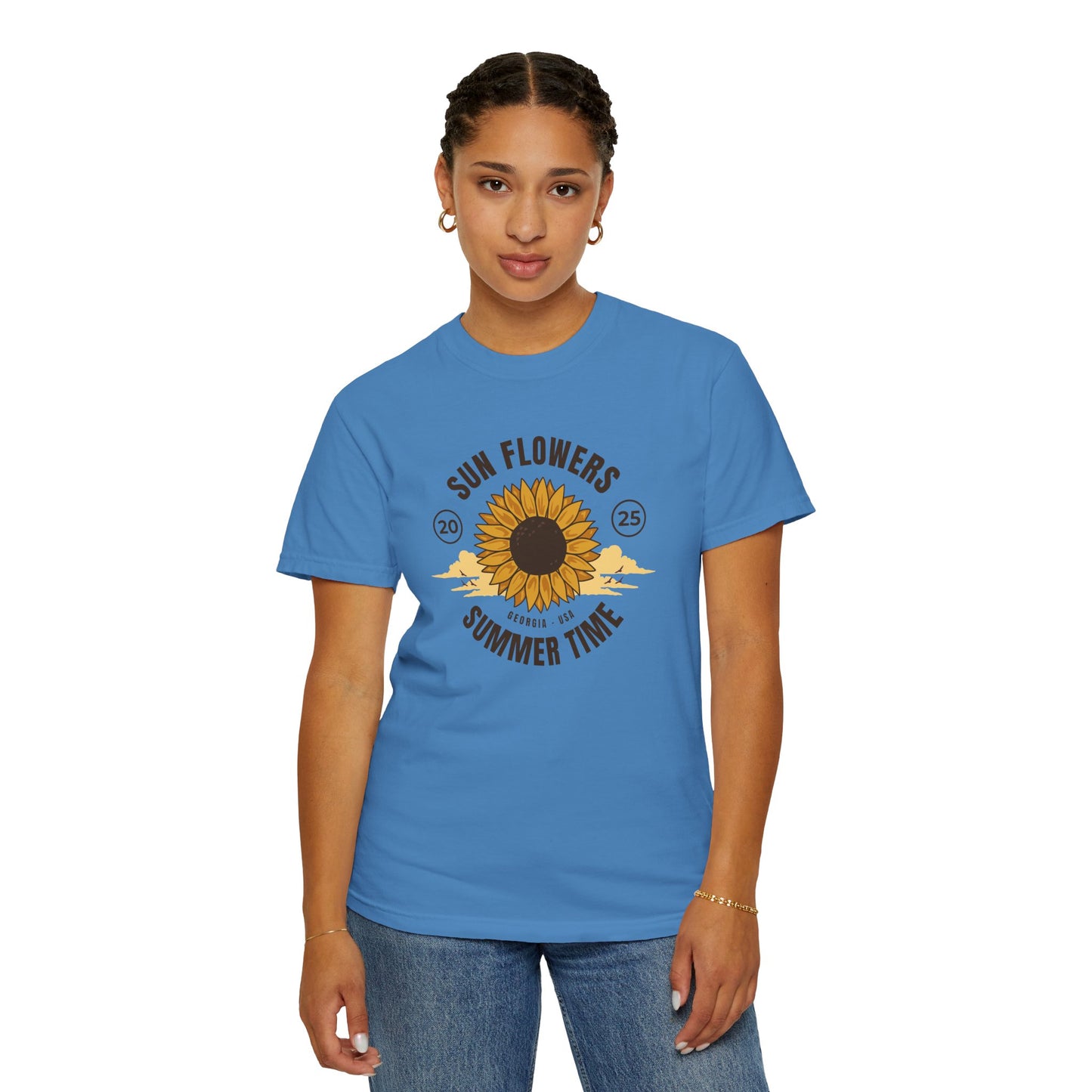 Sunflower Summer Time Unisex T-Shirt PERSONALIZED
