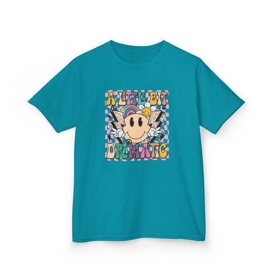 Kids 'A Little Bit Dramatic' Tee - Fun Cotton T-Shirt for Playful Kids