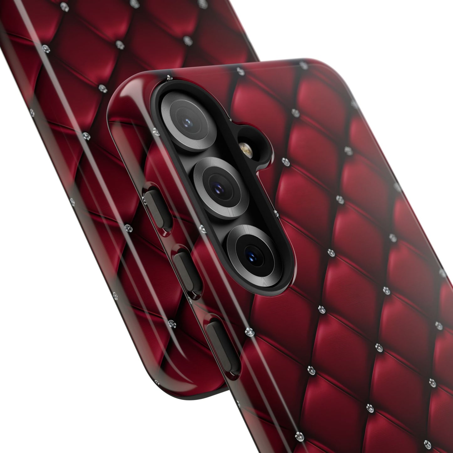 Luxurious Red Leather Phone Case – Stylish Protection for Your Device