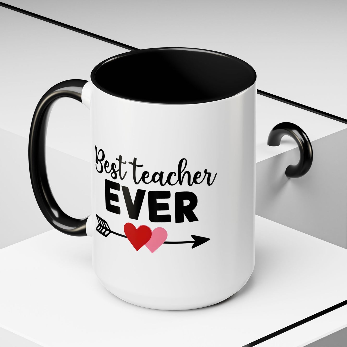 Best Teacher Ever Accent Coffee Mug - 15oz