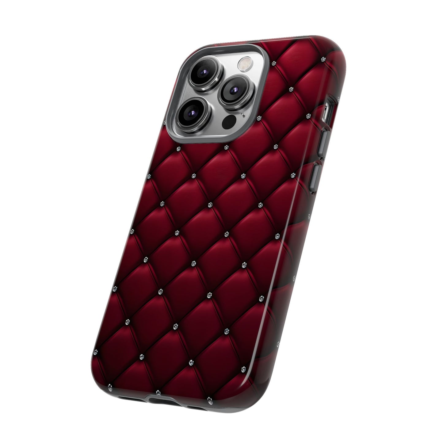 Luxurious Red Leather Phone Case – Stylish Protection for Your Device