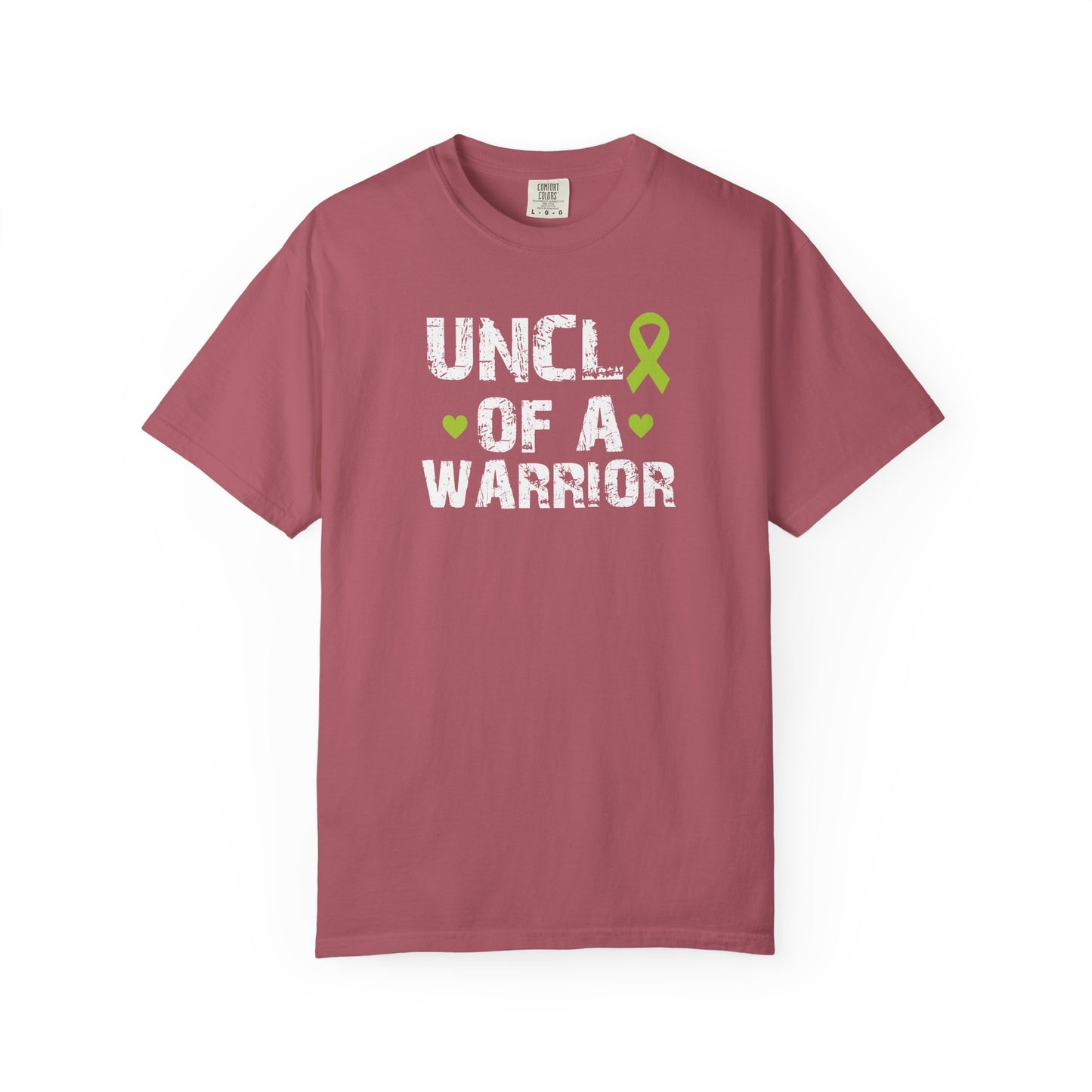 Uncle of a Warrior T-Shirt | Garment-Dyed Comfort Tee, Gift for Family, Supportive Apparel for Awareness Events, Relaxed Fit
