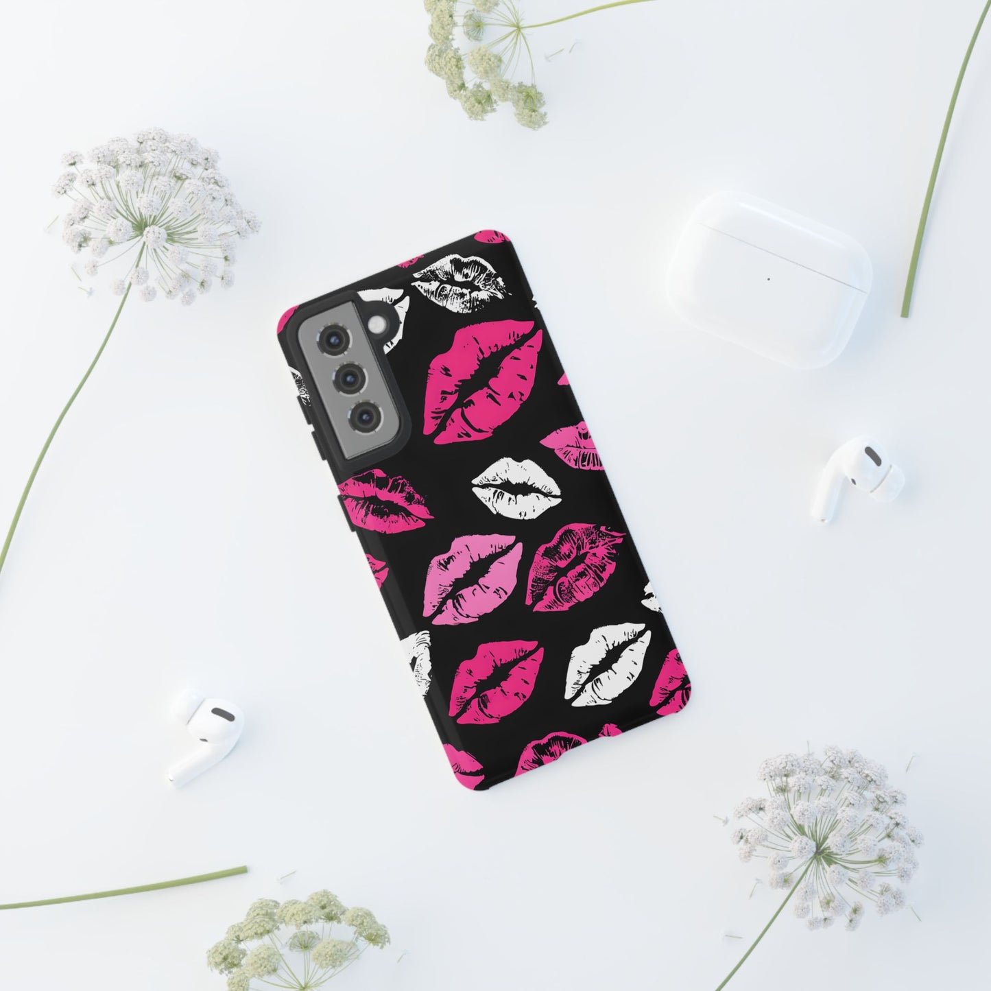 Lips Print iPhone Case - Stylish Tough Phone Cover