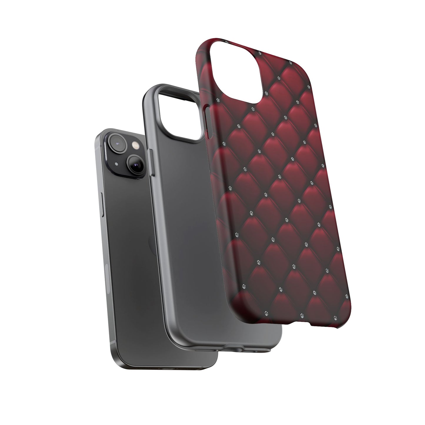 Luxurious Red Leather Phone Case – Stylish Protection for Your Device