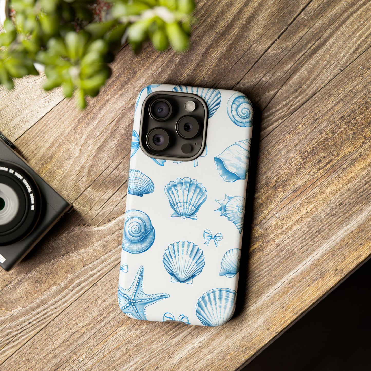 Coquette-Coastal Ocean-Themed Phone Case - Seashell and Starfish Design