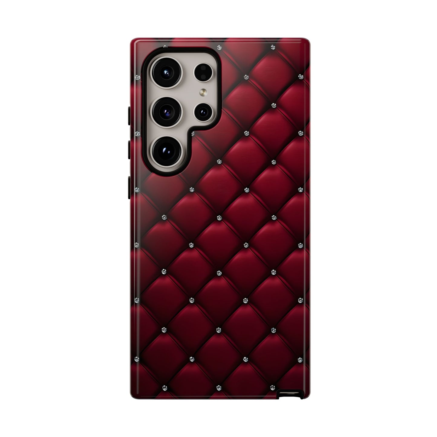 Luxurious Red Leather Phone Case – Stylish Protection for Your Device