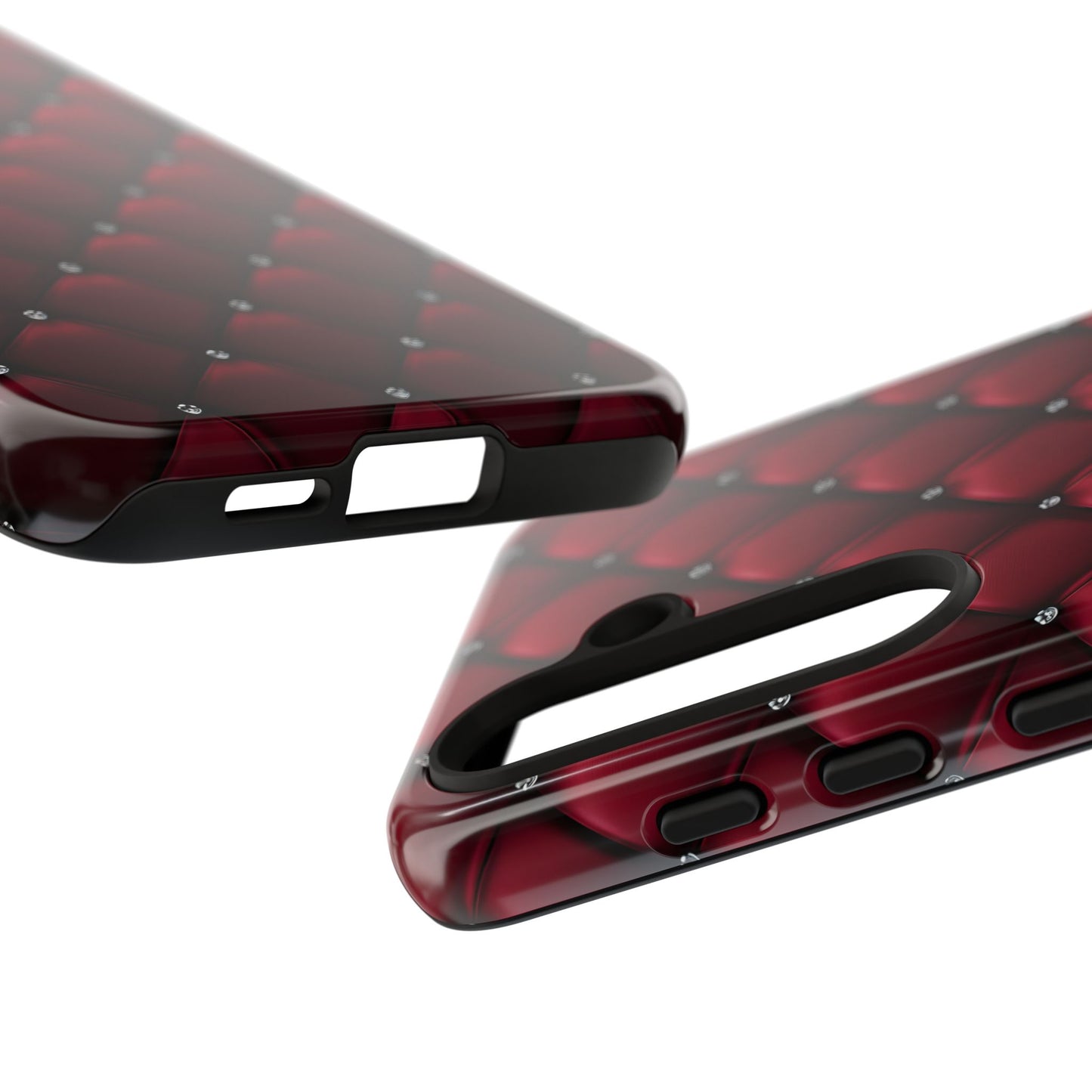 Luxurious Red Leather Phone Case – Stylish Protection for Your Device