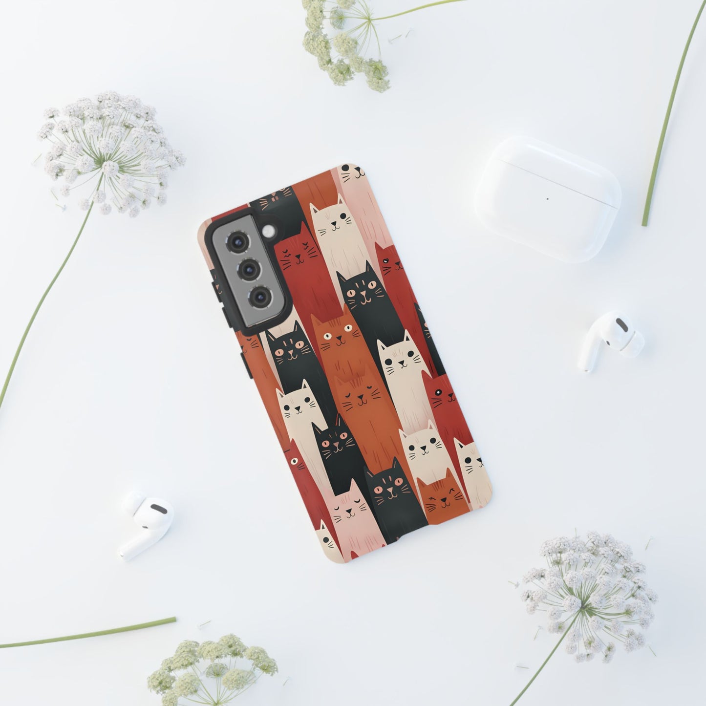 Playful Cat Phone Case - Tough & Stylish Purrfect for Cat Lovers