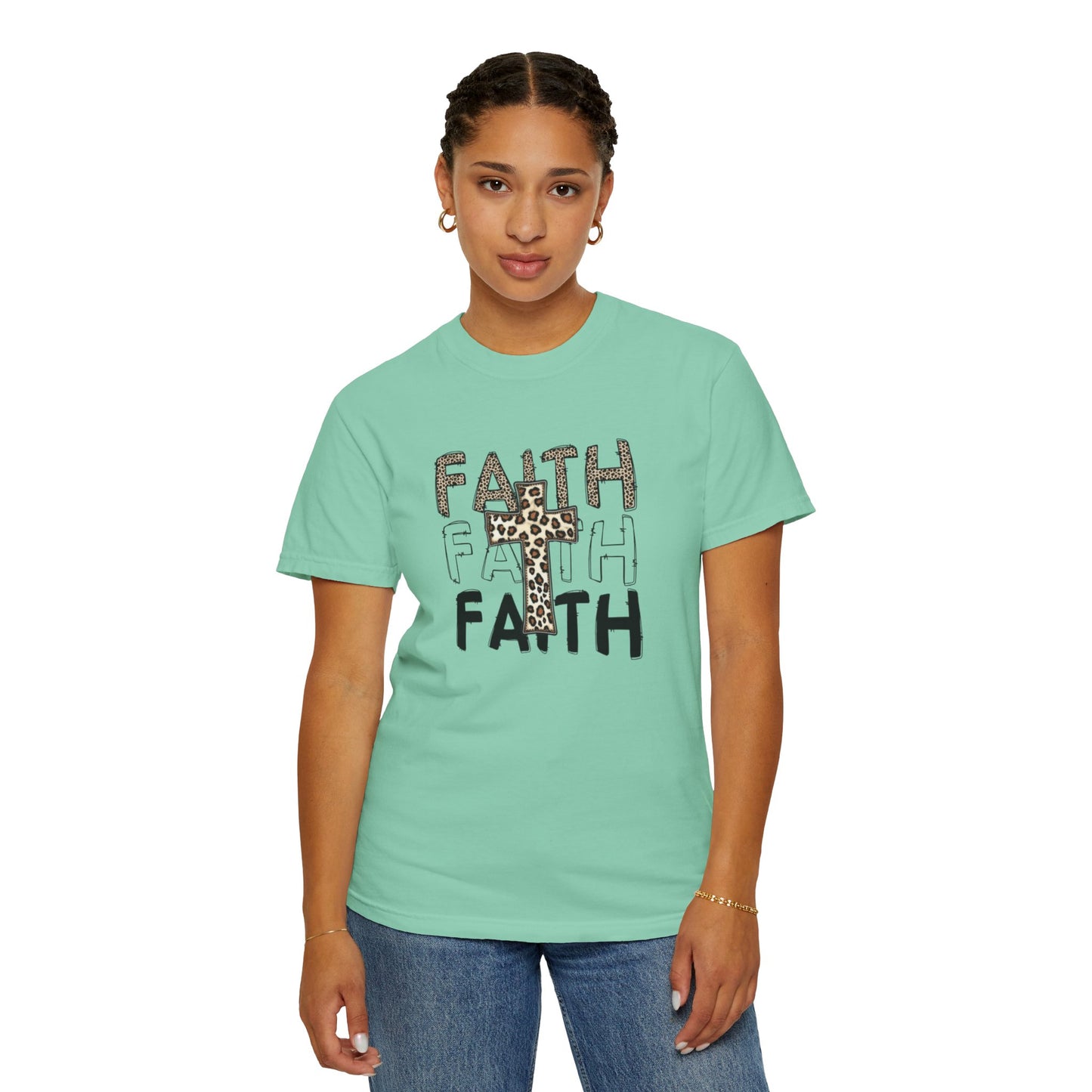 Unisex Faith Graphic T-Shirt - Giraffe Print Design for Inspirational Style
