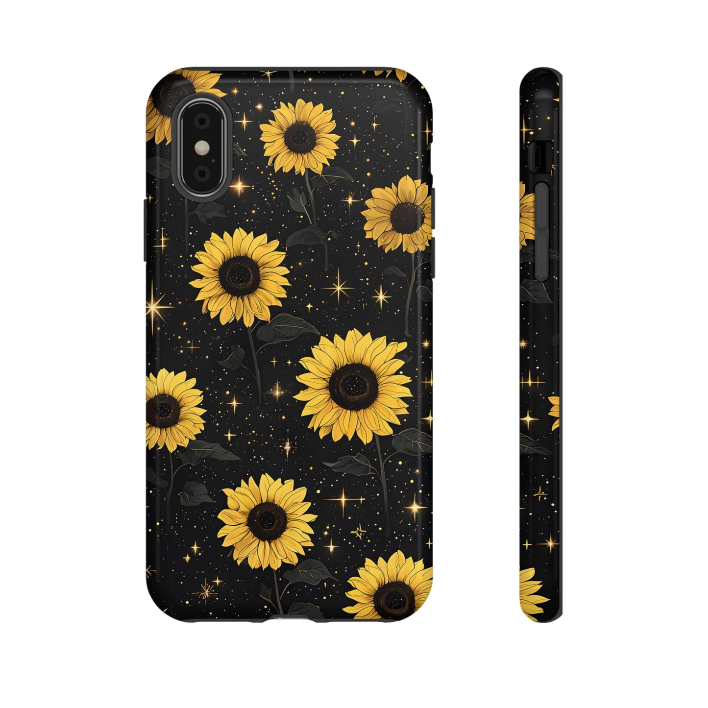 Sunflower Galaxy Tough Case - Durable Phone Cover with Floral Design