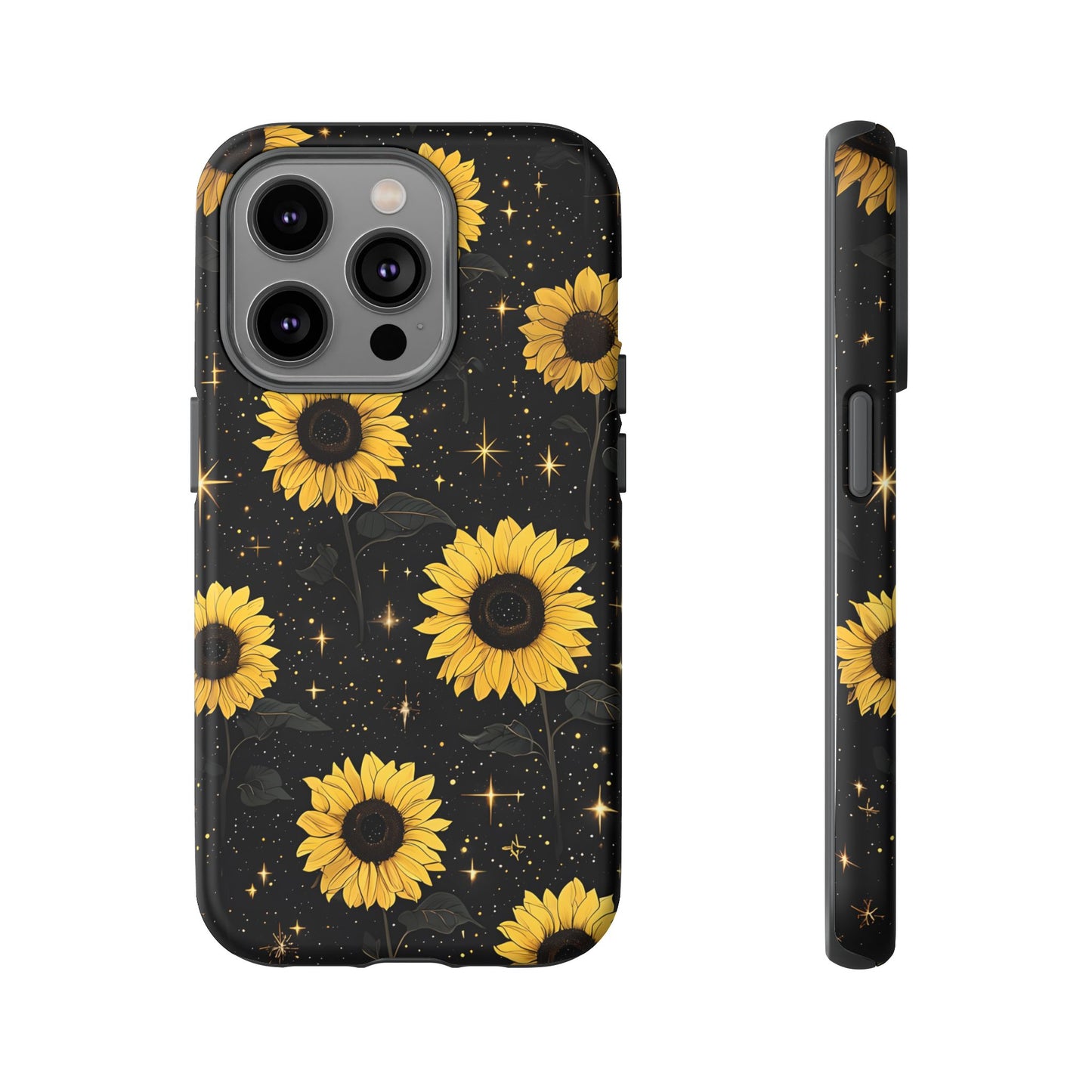 Sunflower Galaxy Tough Case - Durable Phone Cover with Floral Design