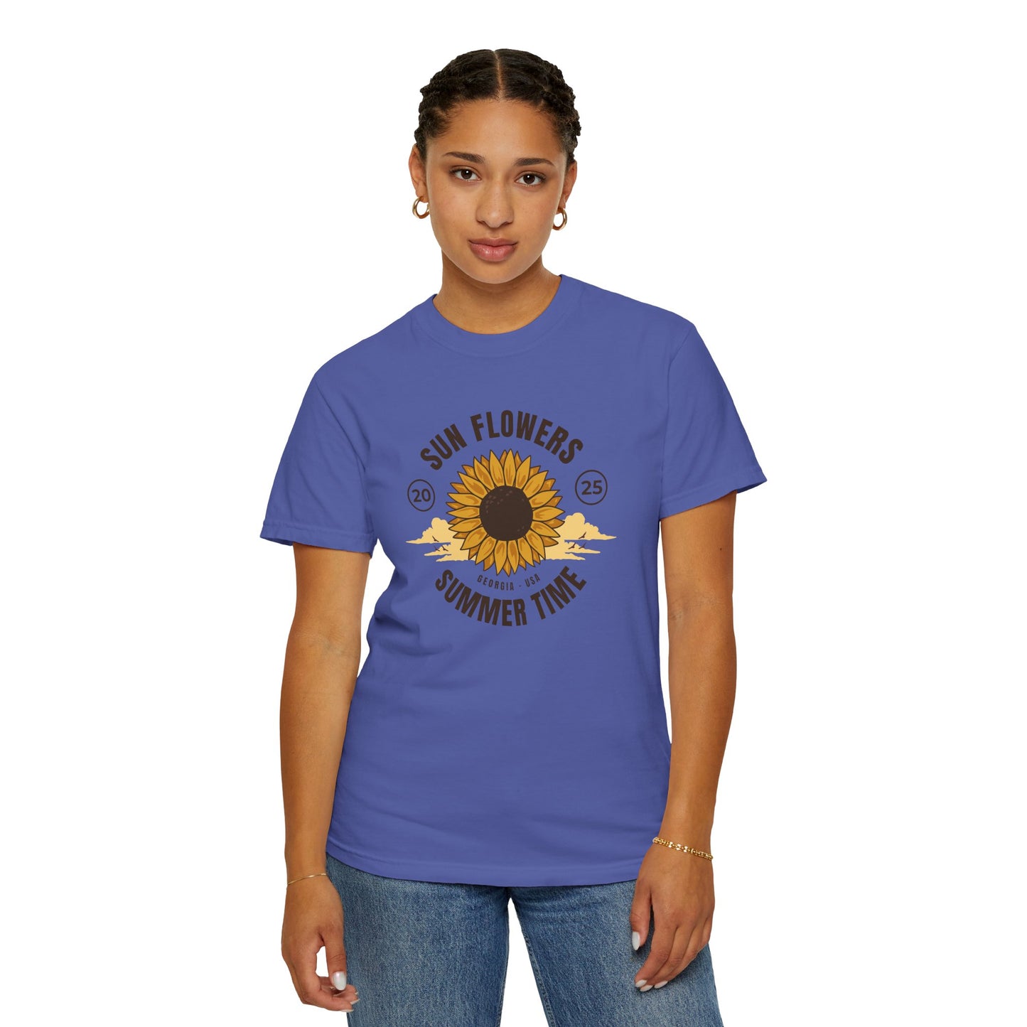 Sunflower Summer Time Unisex T-Shirt PERSONALIZED