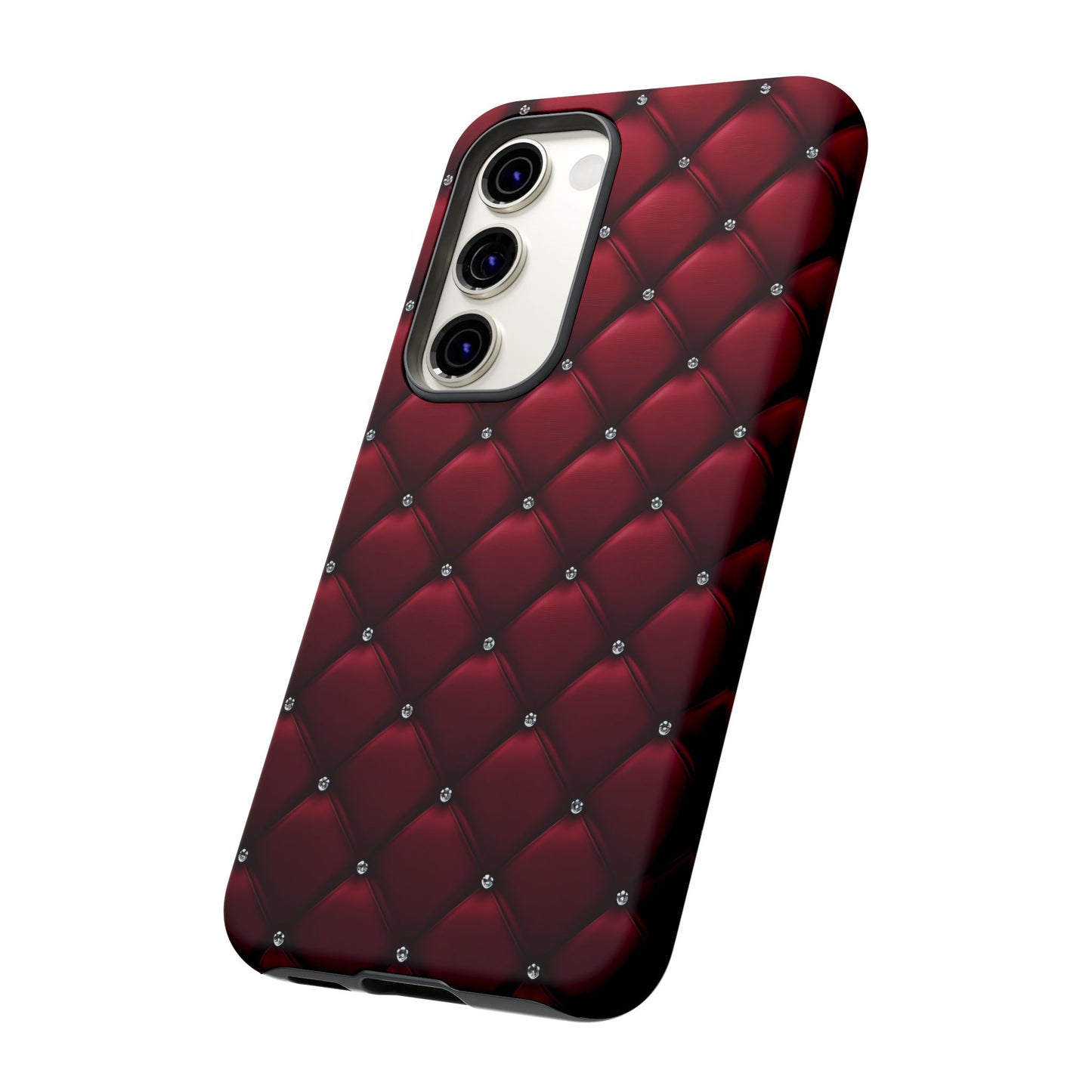 Luxurious Red Leather Phone Case – Stylish Protection for Your Device