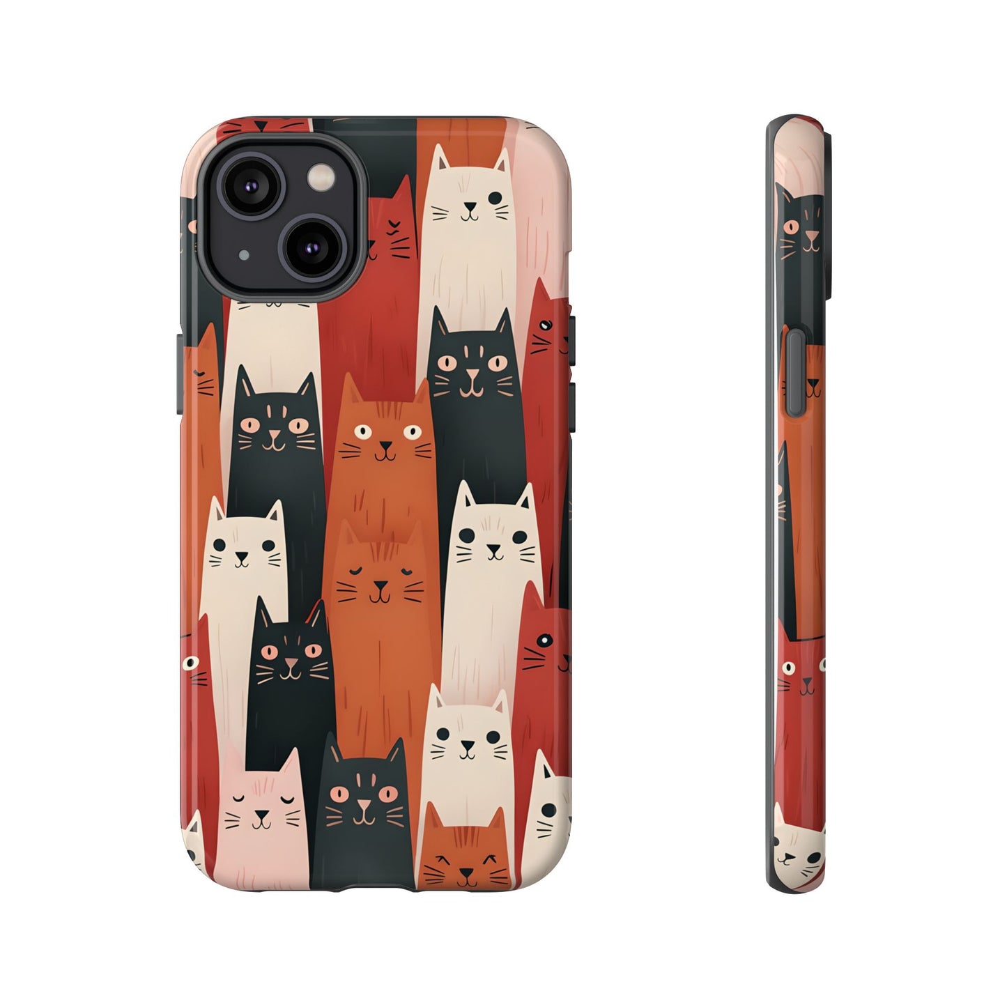 Playful Cat Phone Case - Tough & Stylish Purrfect for Cat Lovers