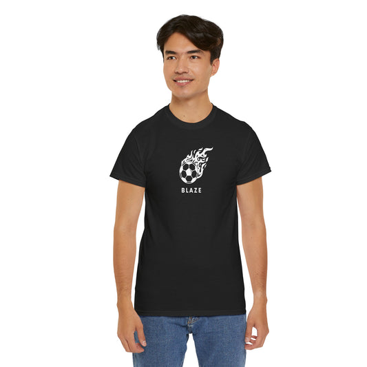 Personalized Blaze Soccer Tee - Unisex Heavy Cotton Shirt