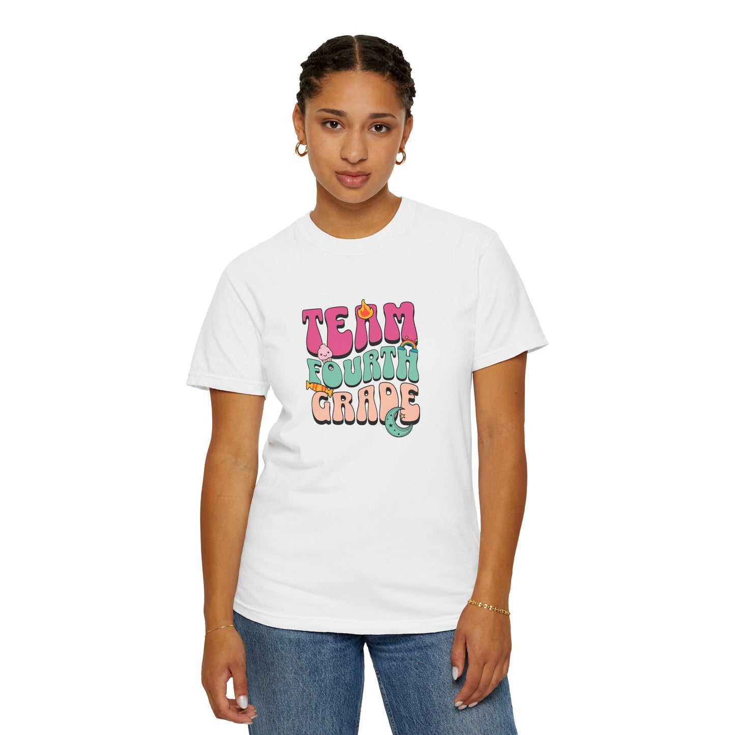 PERSONALIZED! Team Fourth Grade T-Shirt | Unisex Garment-Dyed Tee for Kids