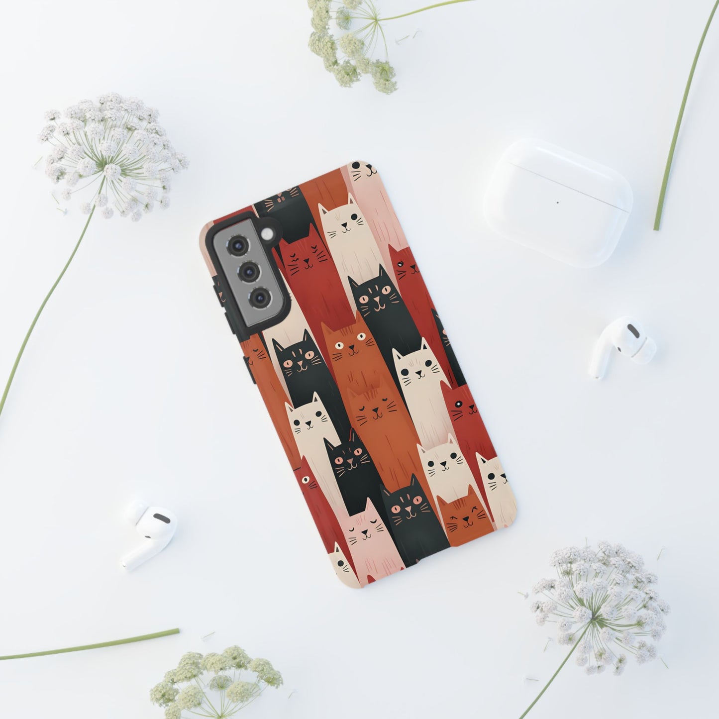 Playful Cat Phone Case - Tough & Stylish Purrfect for Cat Lovers