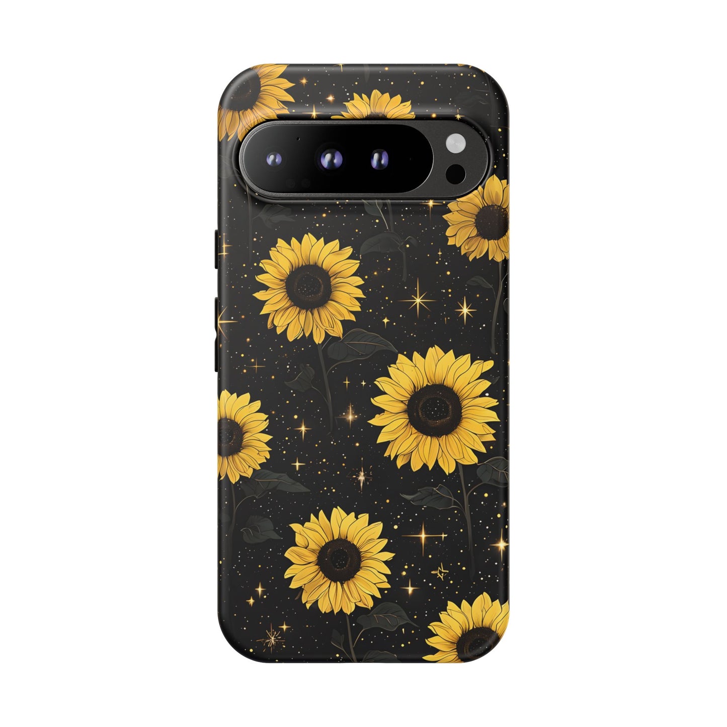 Sunflower Galaxy Tough Case - Durable Phone Cover with Floral Design