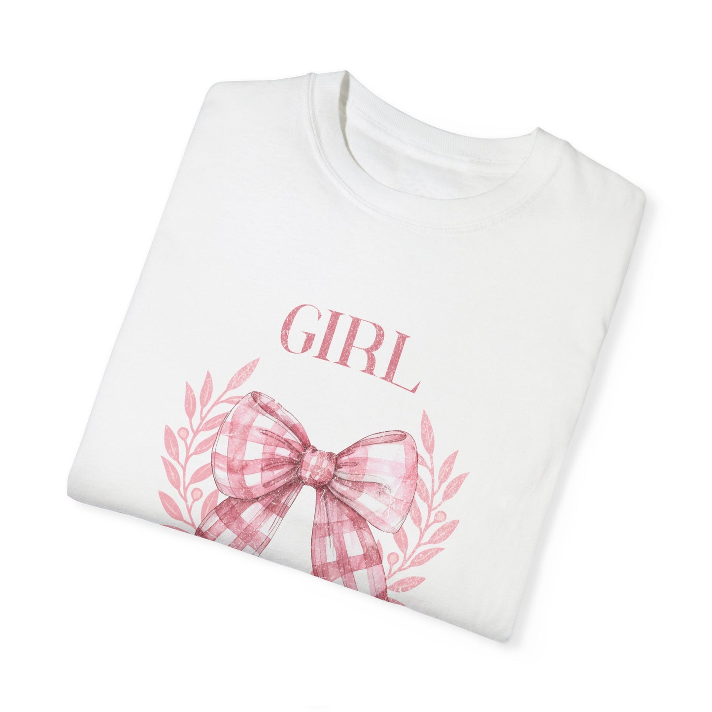 Girl Mama T-Shirt | Floral Bow Design | Perfect for Mother's Day Coquette