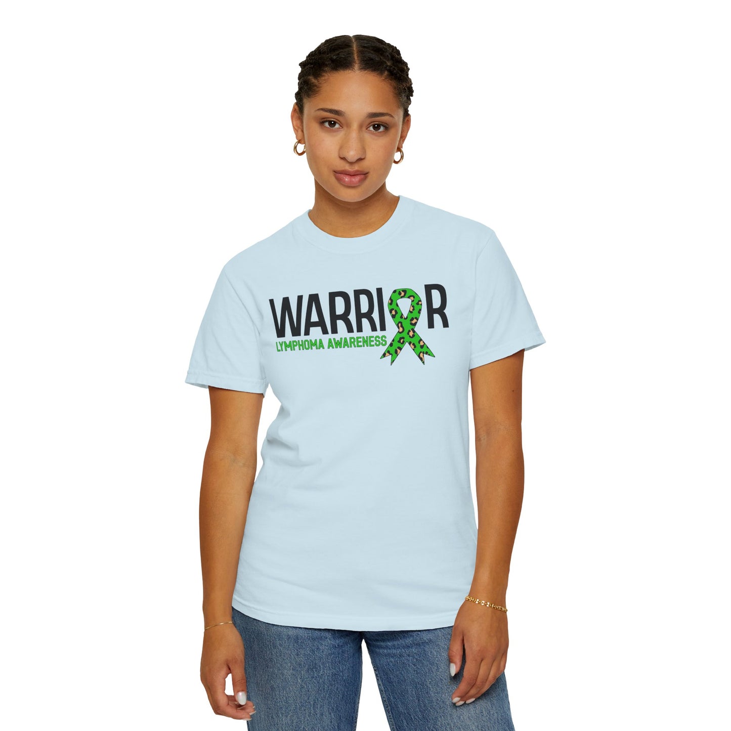 Lymphoma Awareness T-Shirt, Inspirational Garment-Dyed Tee, Warrior Support Shirt, Gift for Cancer Fighters, Unisex Comfort Wear