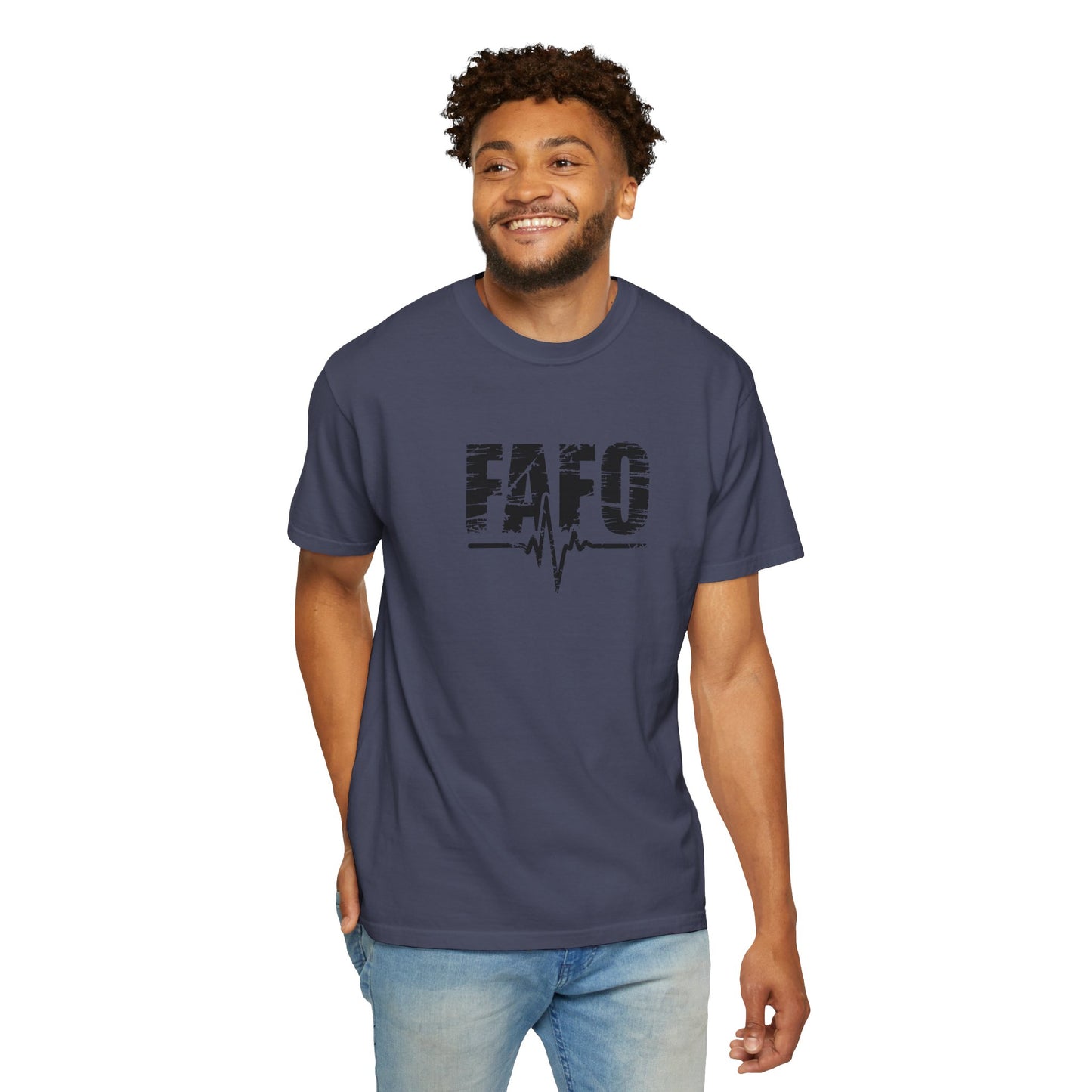 Unisex Garment-Dyed T-Shirt – "FAFO" Graphic Tee for Casual Vibes