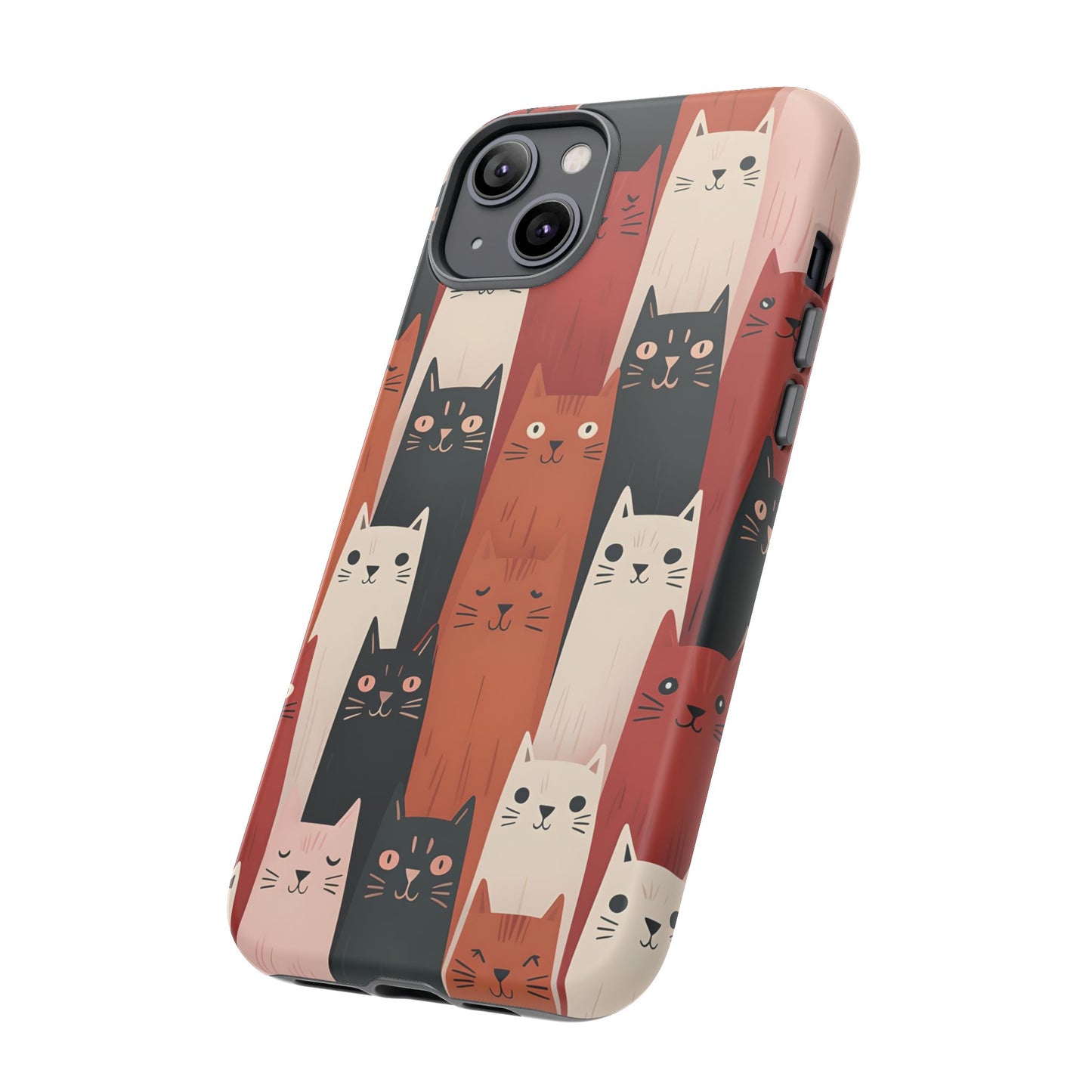Playful Cat Phone Case - Tough & Stylish Purrfect for Cat Lovers