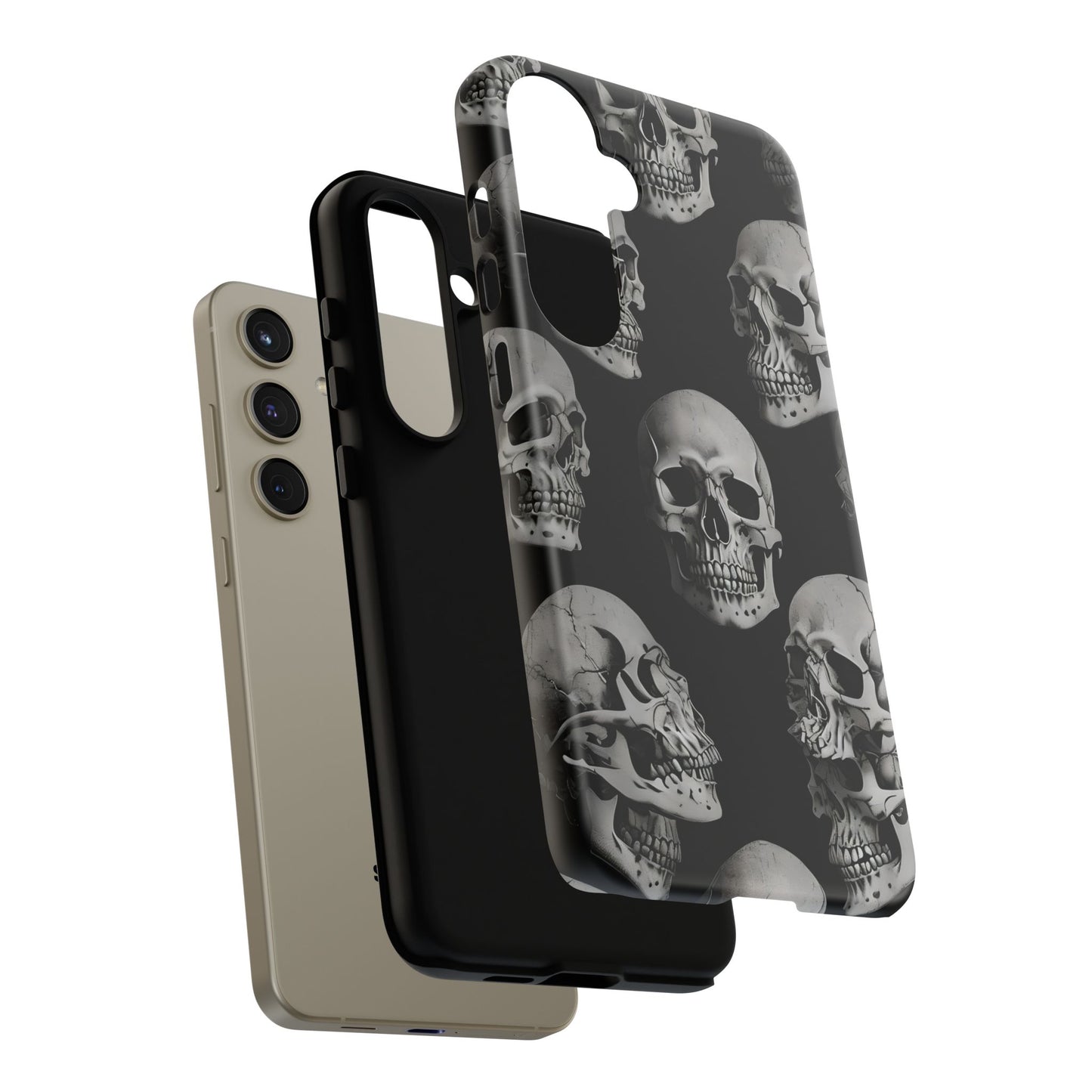 Skull Print Phone Case - Tough Cases for Bold Style