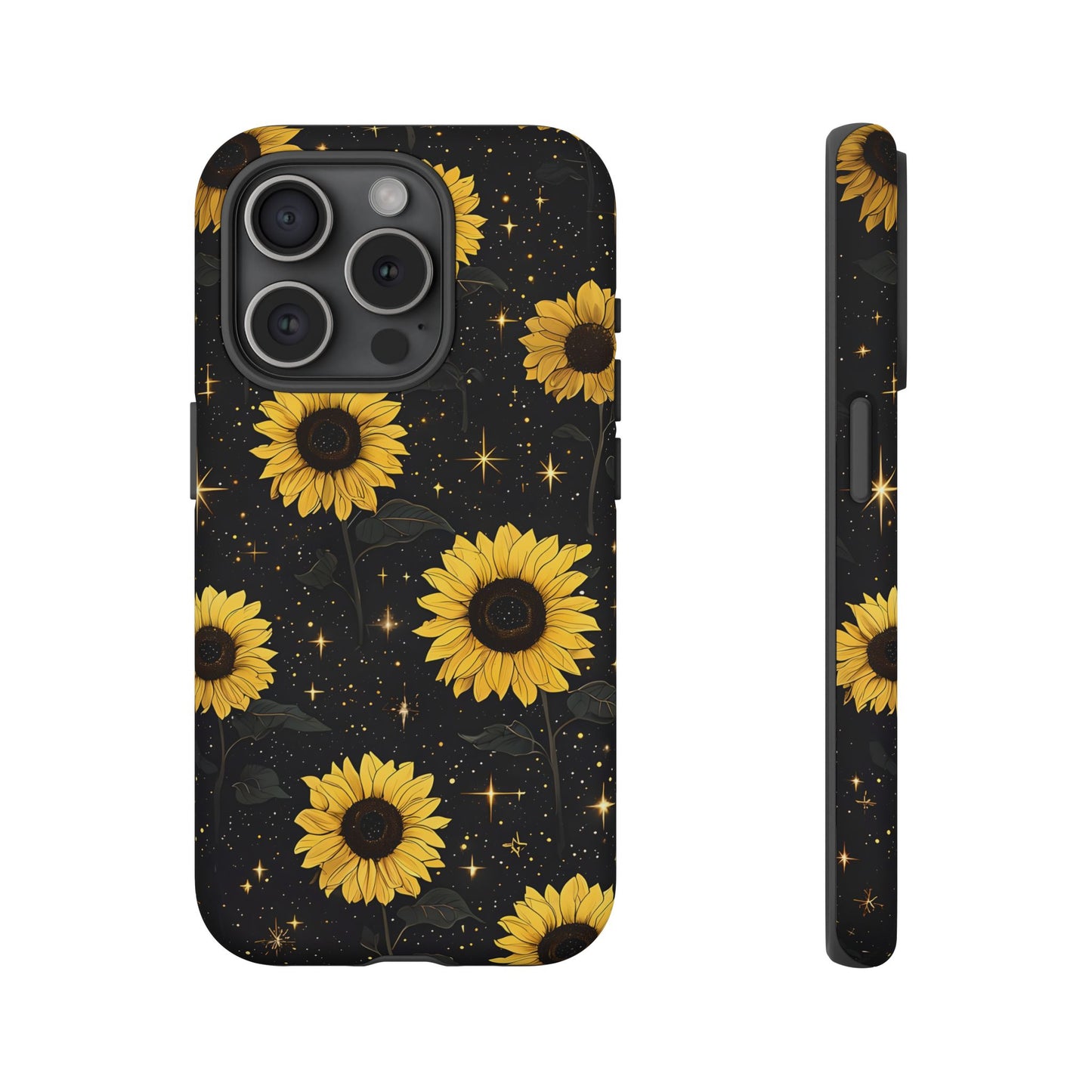 Sunflower Galaxy Tough Case - Durable Phone Cover with Floral Design
