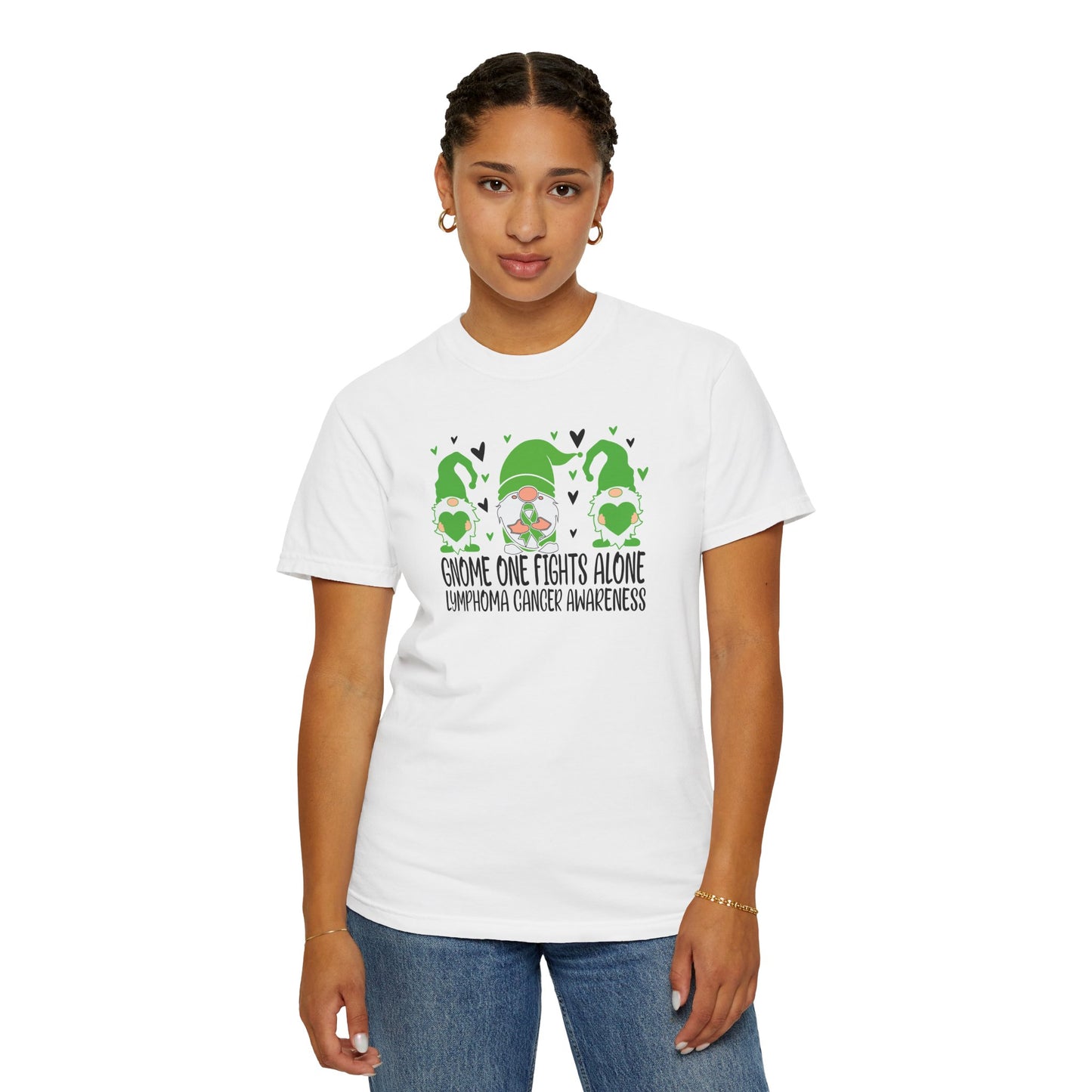 Gnome Fights Alone Tee | Lymphoma Awareness T-Shirt, Supportive Gift for Cancer Awareness Month, Unisex Shirt for Gnome Lovers, Fight [...]